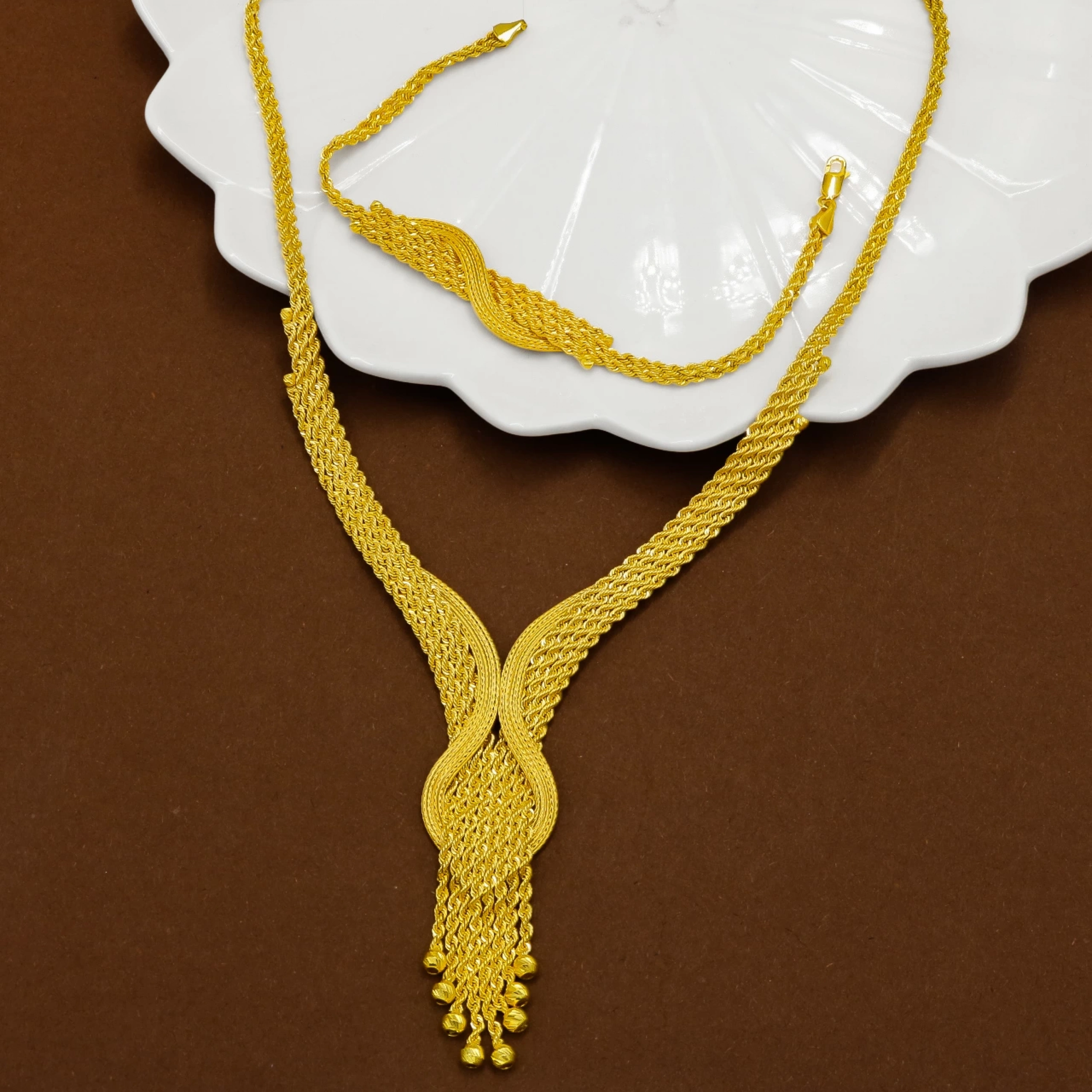 Çan Örgü 8 Ayar Altın Set