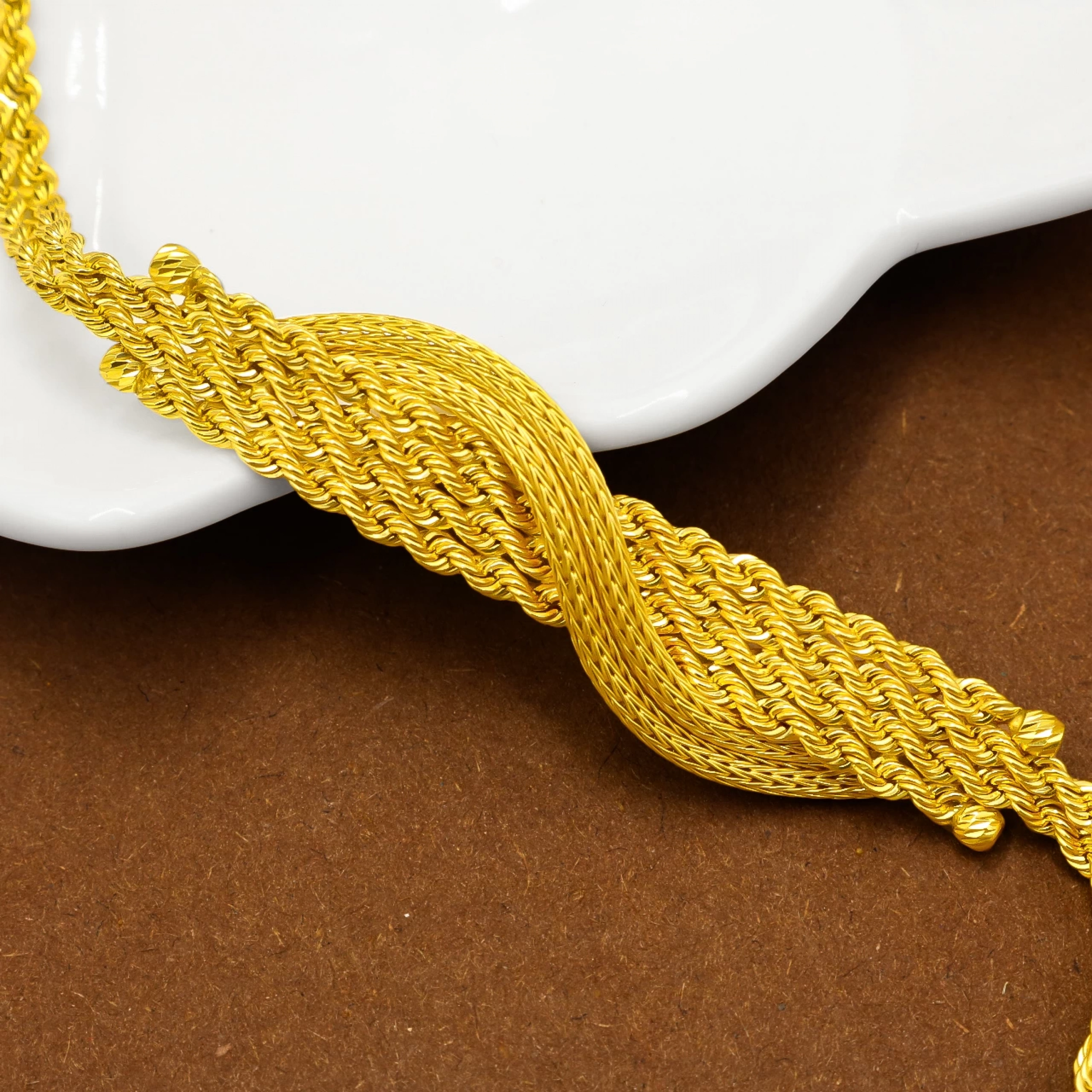 Çan Örgü 8 Ayar Altın Set