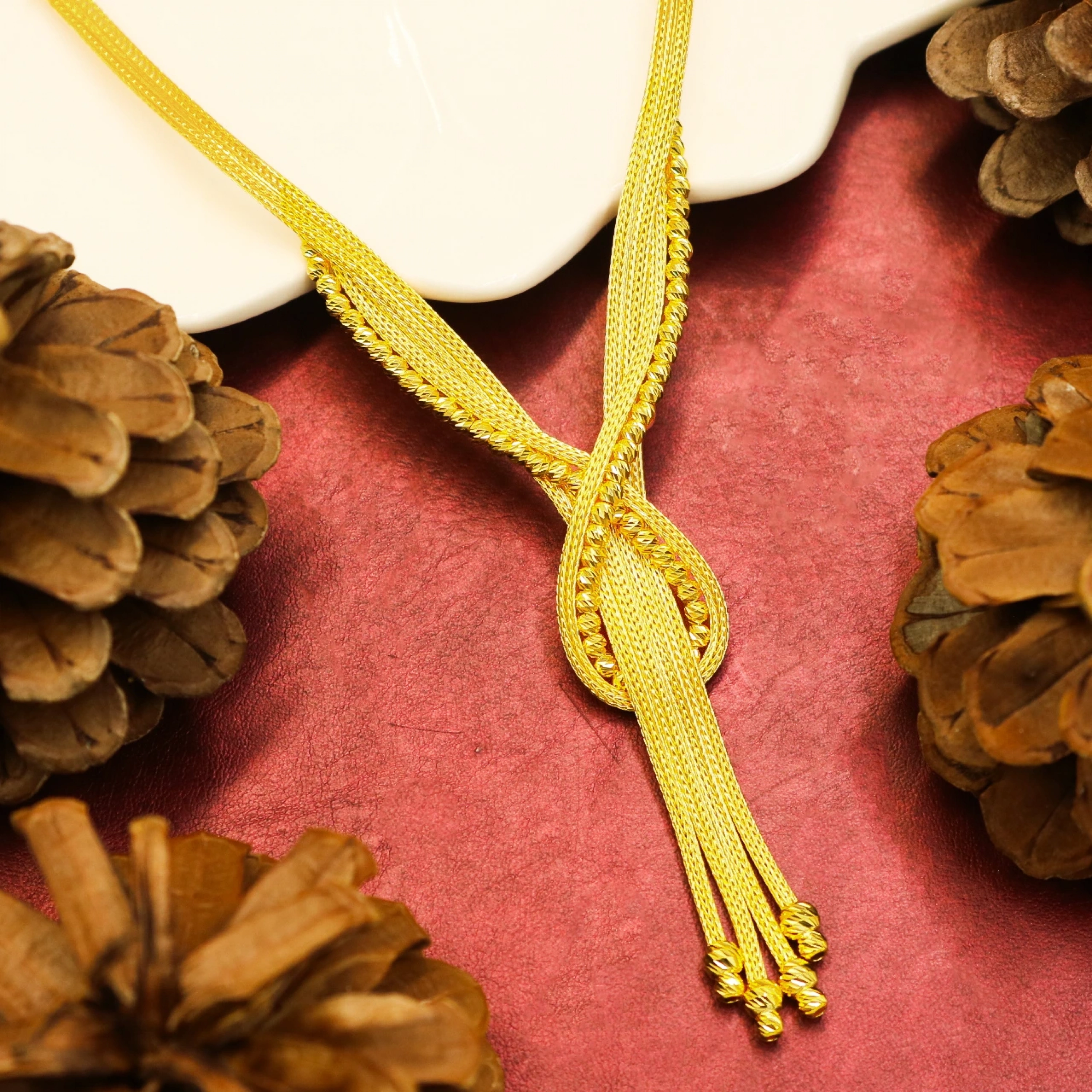 Çapraz Geçişli 14 Ayar Altın Set