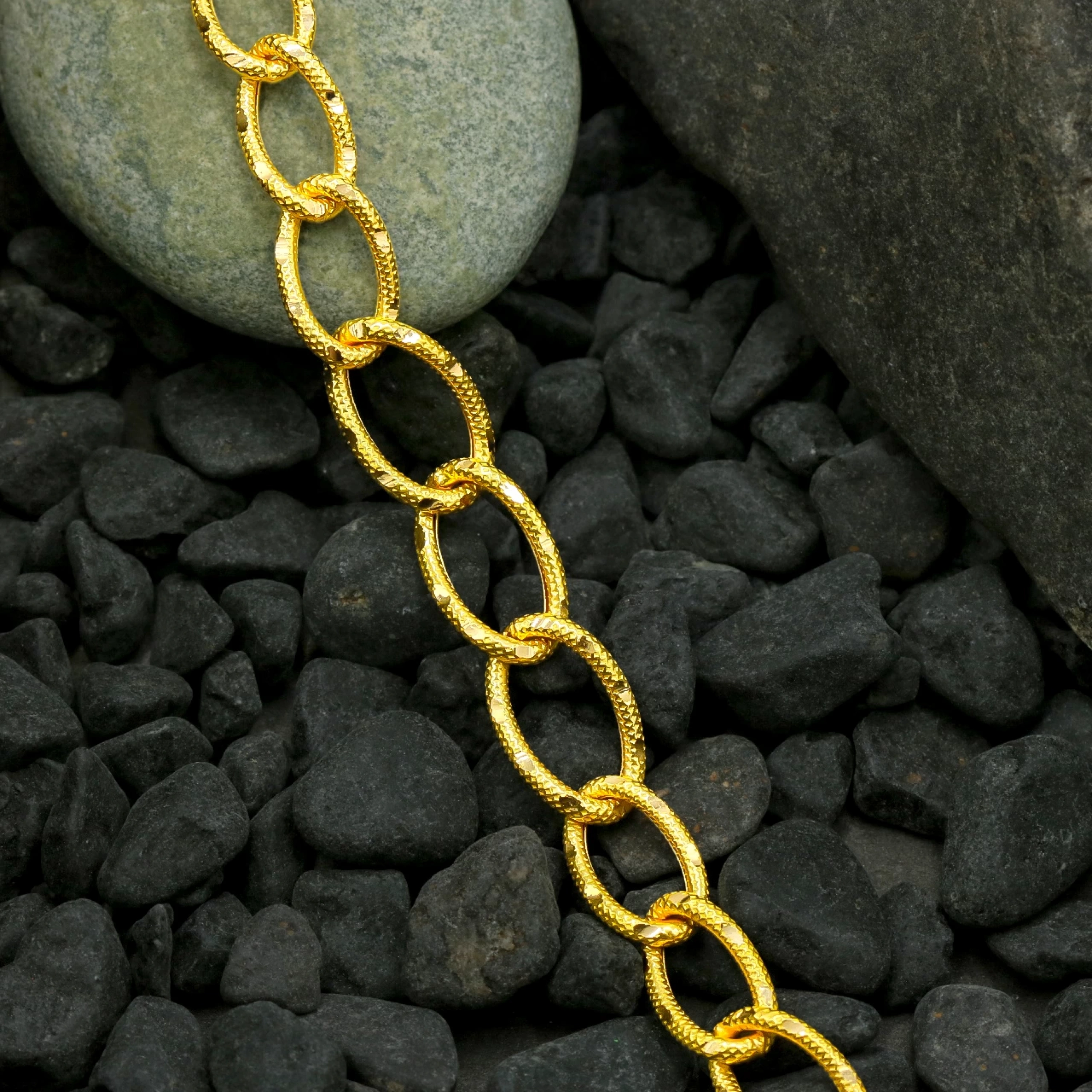 Halka 22 Ayar Altın Bileklik