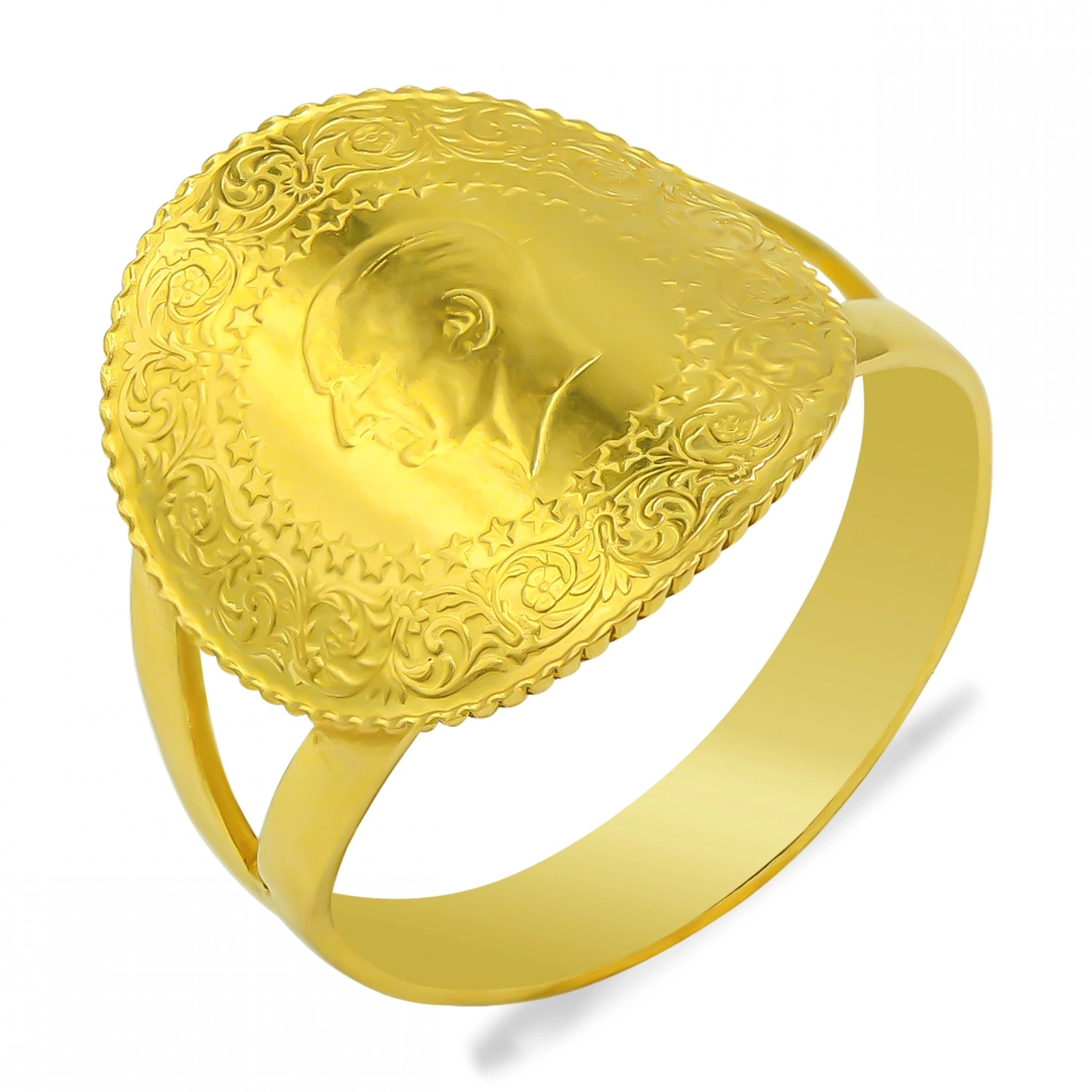 Çeyrekli 22 Ayar Altın Yüzük