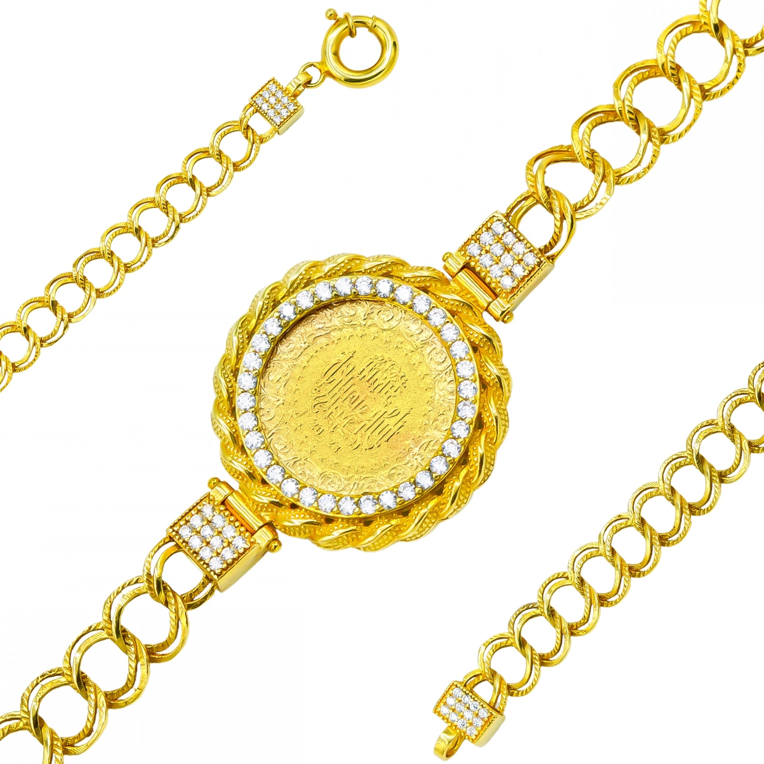 Çeyrekli Samanyolu 8 Ayar Çeyrek Altın Bileklik