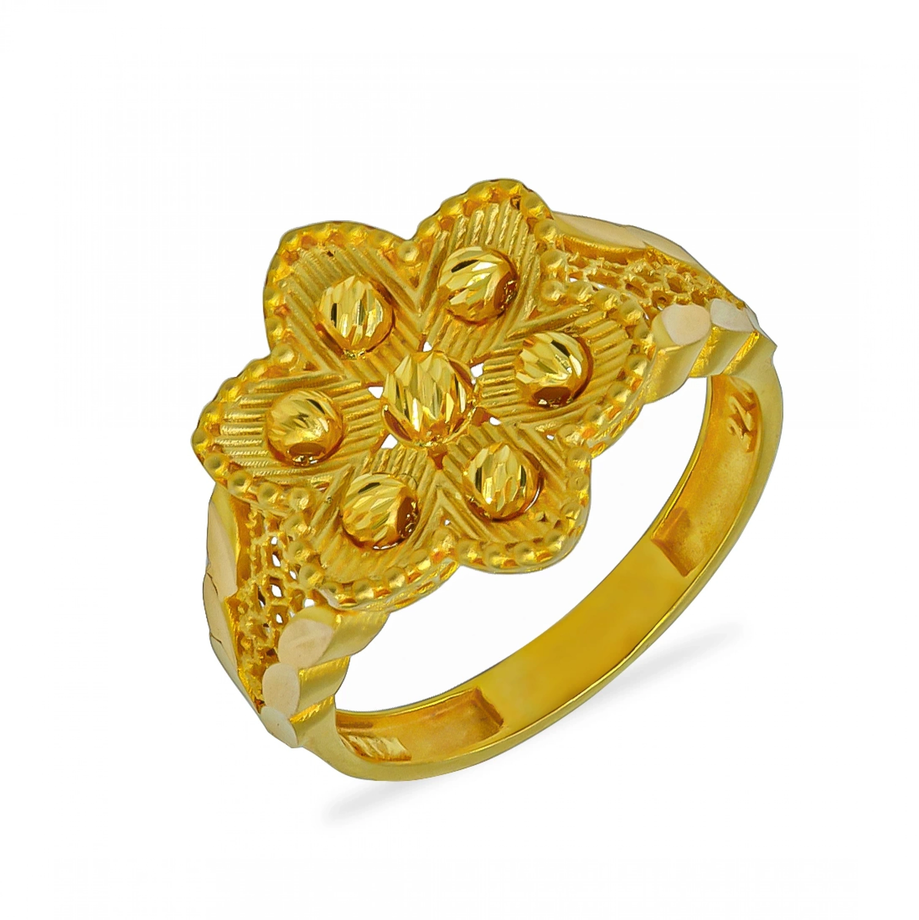 Çiçek Dorika 22 Ayar Altın Yüzük