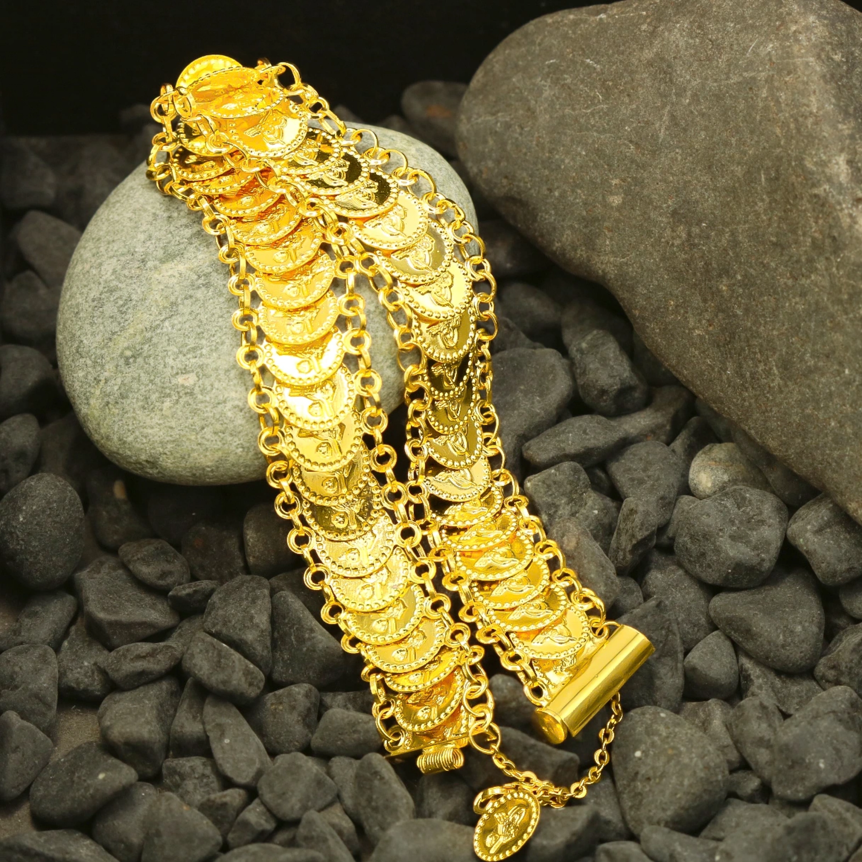 Tuğralı Kaykay 14 Ayar Altın Bileklik