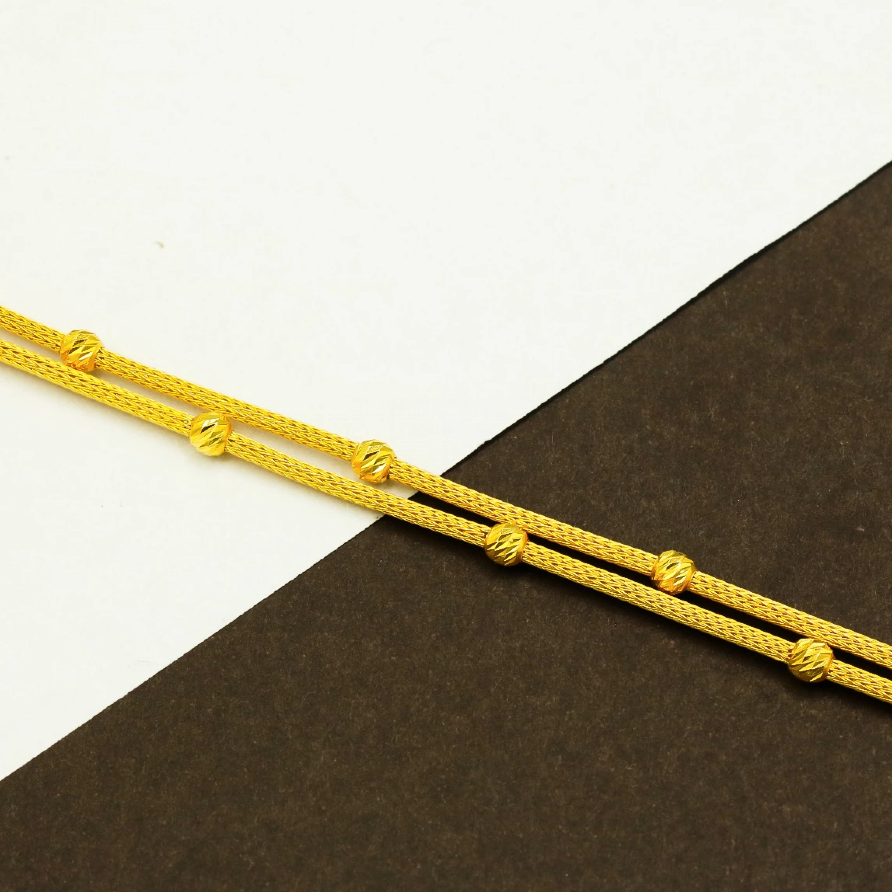 Çift Sıra Dorika 22 Ayar Altın Bileklik