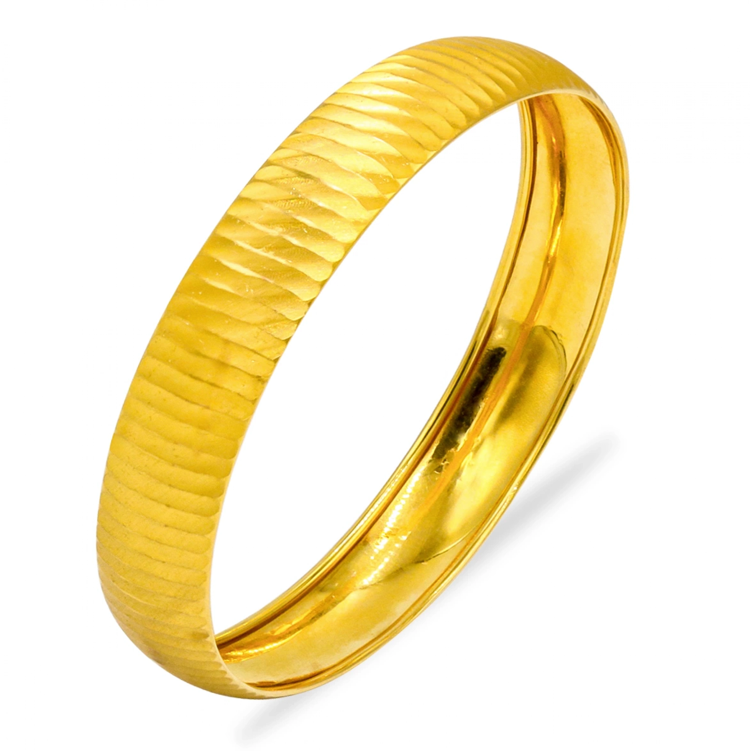 Çizgili 8 Ayar Altın Bilezik (6.43 Gram)