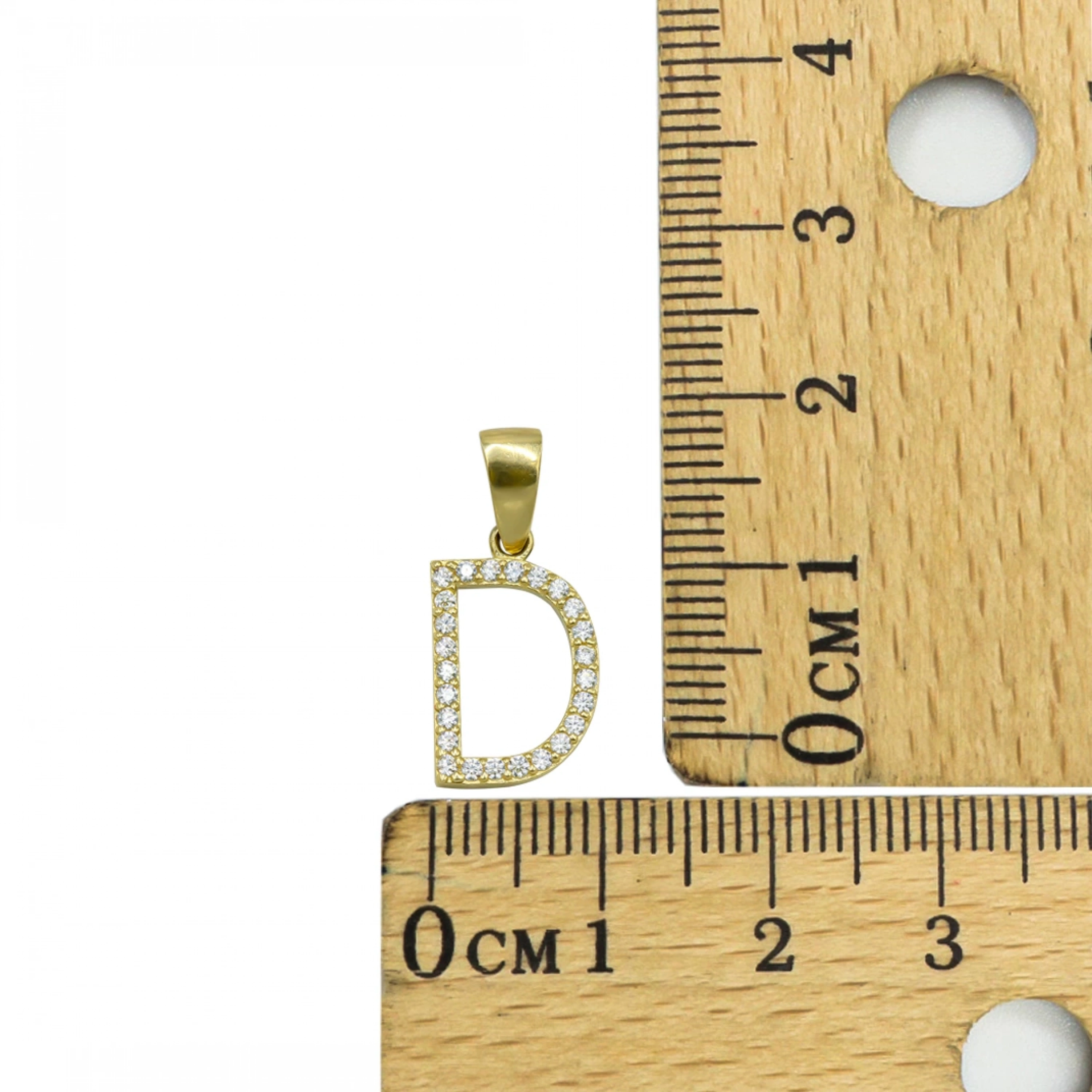 D Harfi 14 Ayar Altın Kolye Ucu