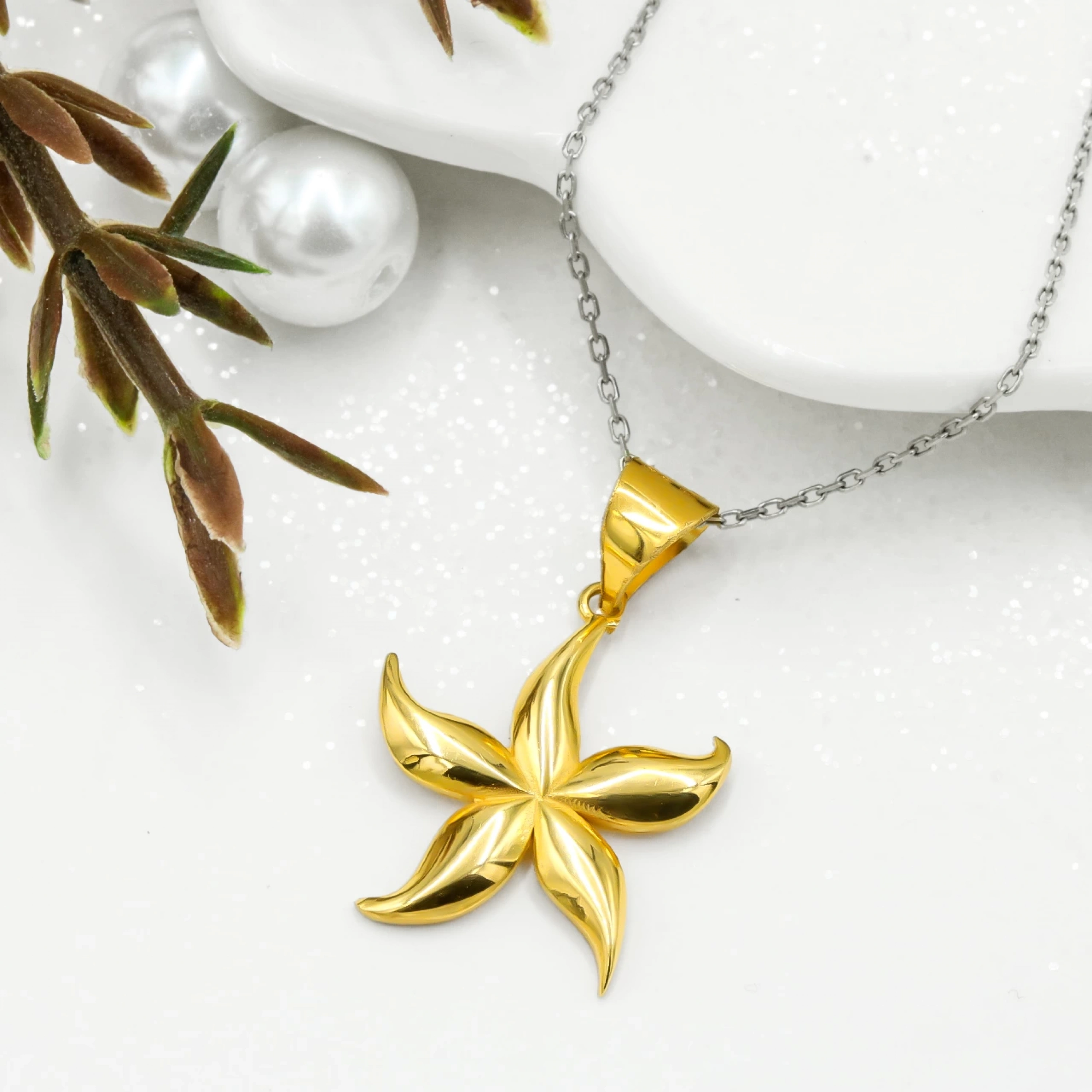 Deniz Yıldızı 22 Ayar Altın Kolye Ucu