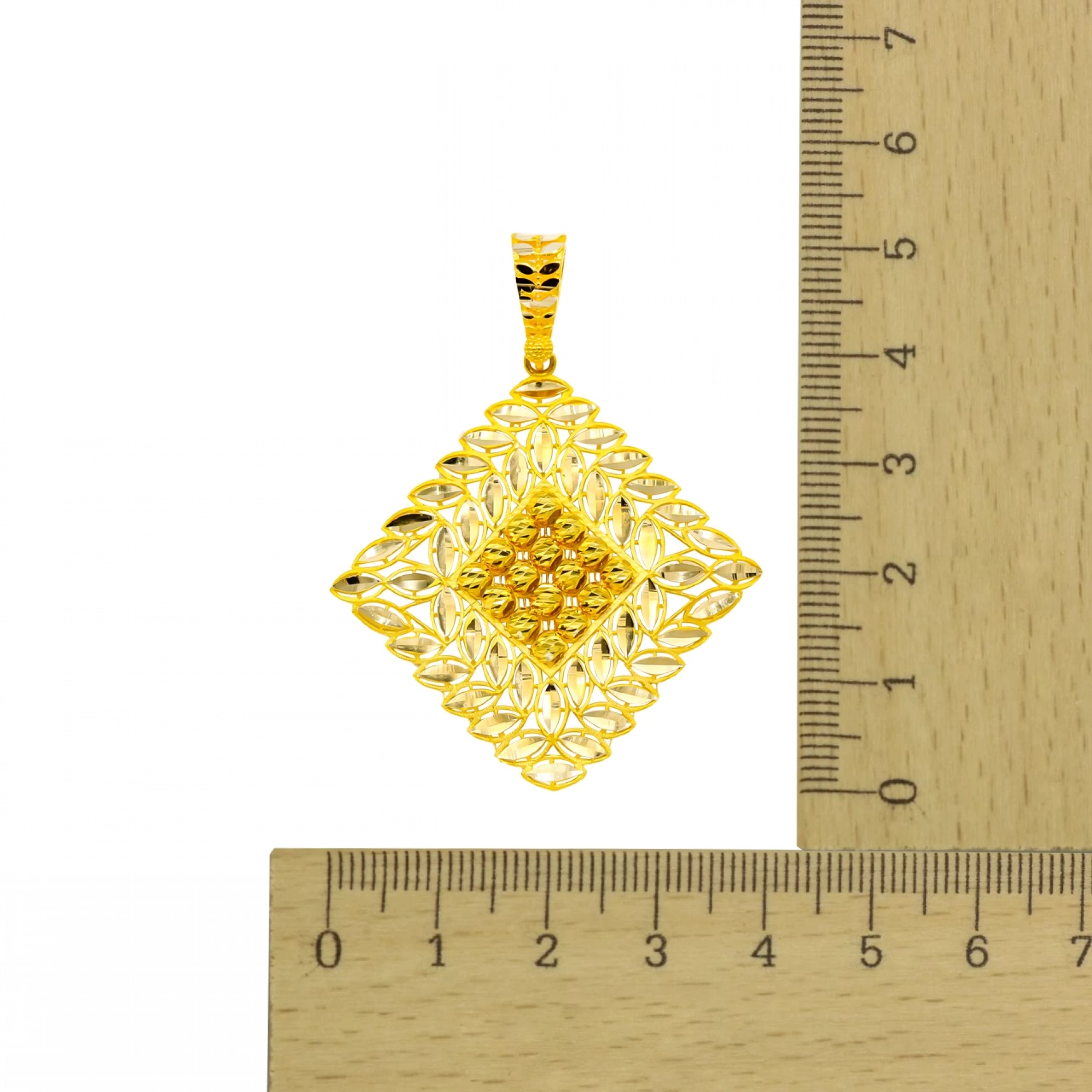 Dorika Işıltılı 14 Ayar Altın Kolye Ucu