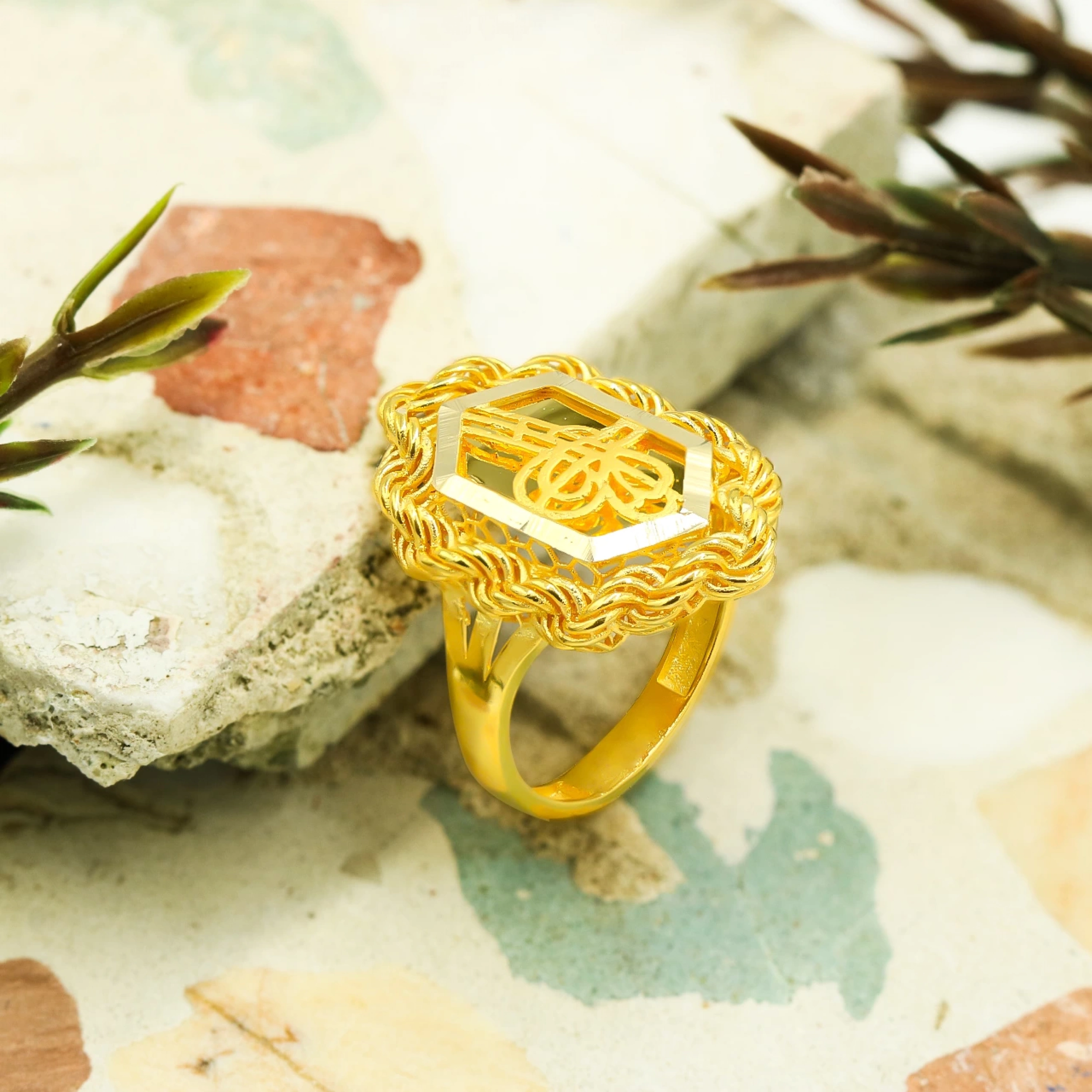 Tuğralı14 Ayar Altın Yüzük