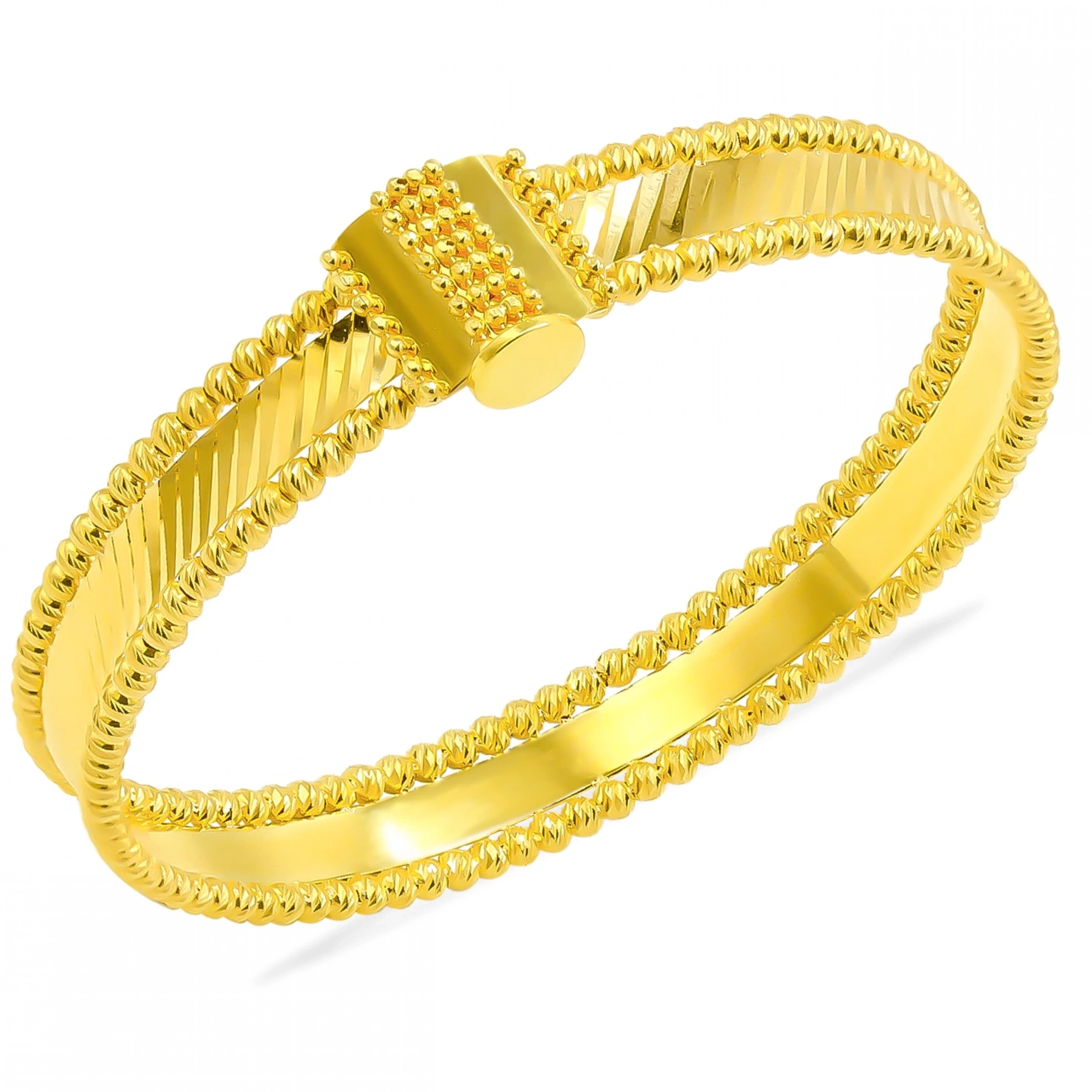 Dorika Hasır 22 Ayar Altın Kelepçe Bilezik