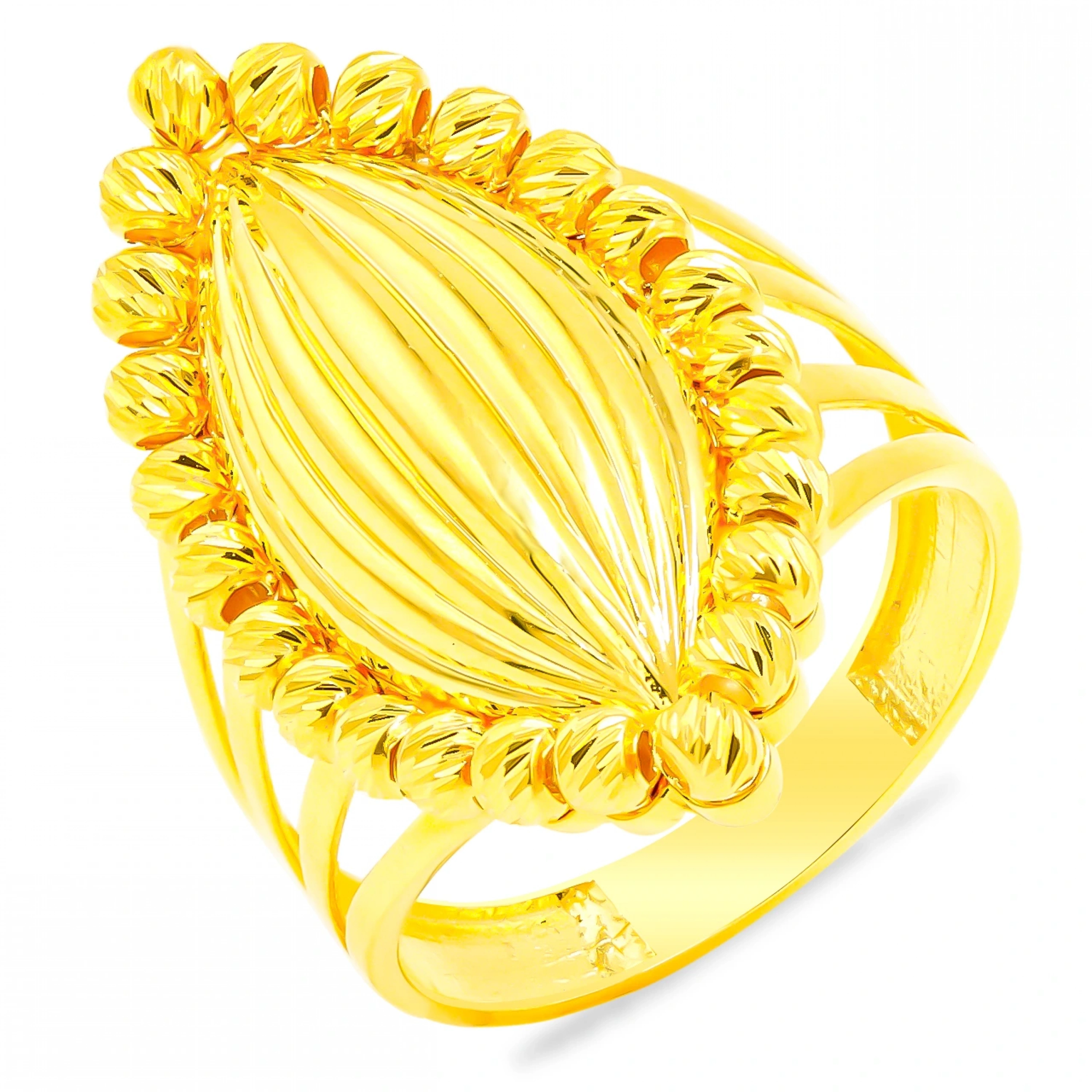 Dorika Hint 14 Ayar Altın Yüzük