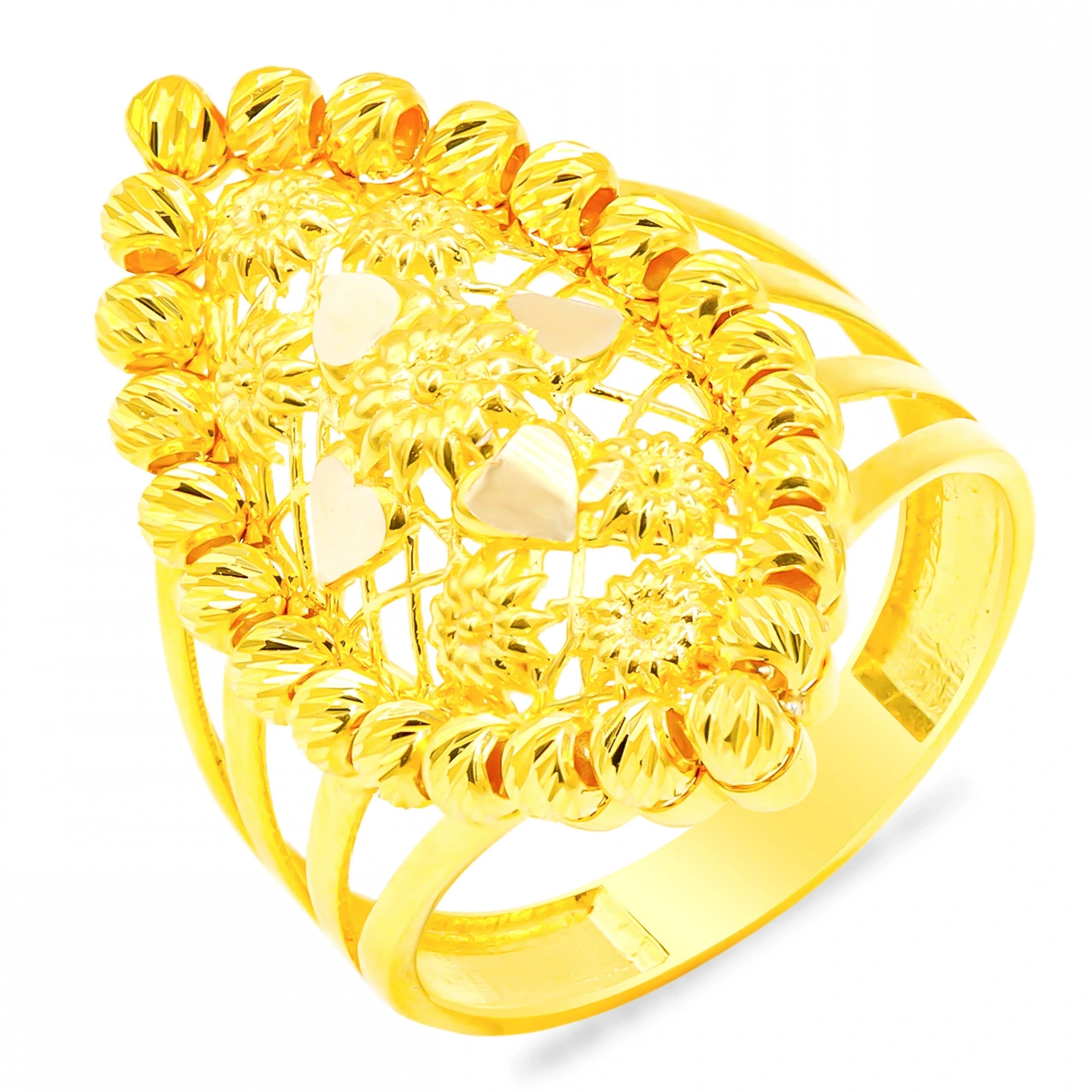 Dorika Hint 14 Ayar Altın Yüzük