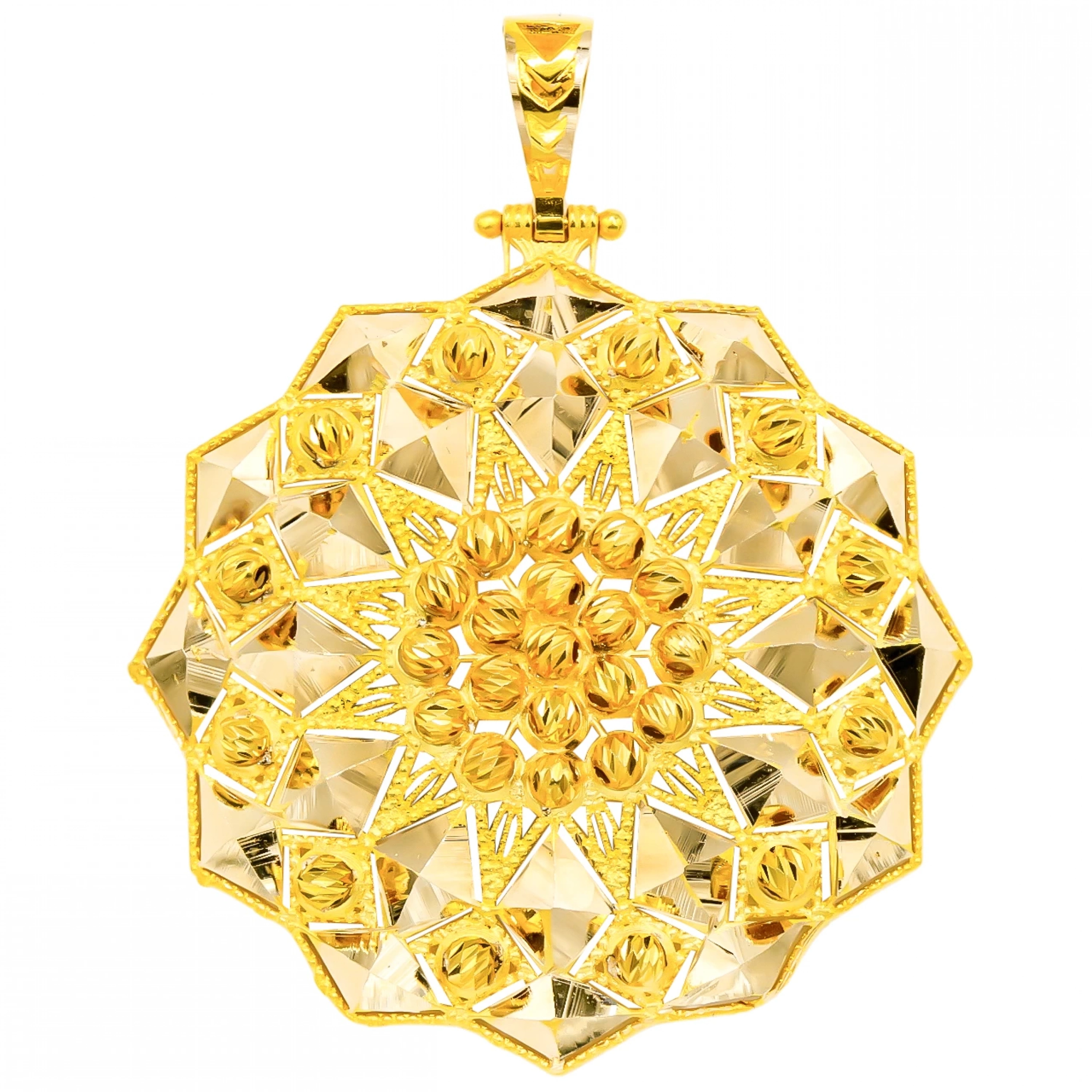 Dorika Işıltılı 14 Ayar Altın Kolye Ucu