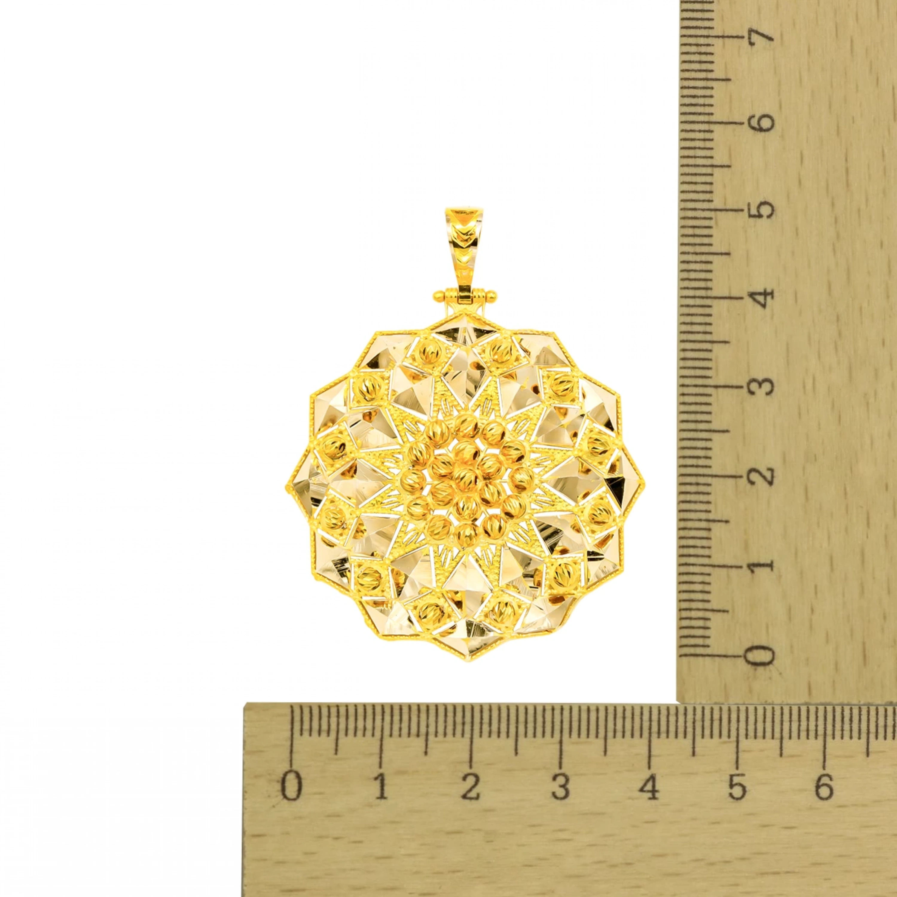 Dorika Işıltılı 14 Ayar Altın Kolye Ucu