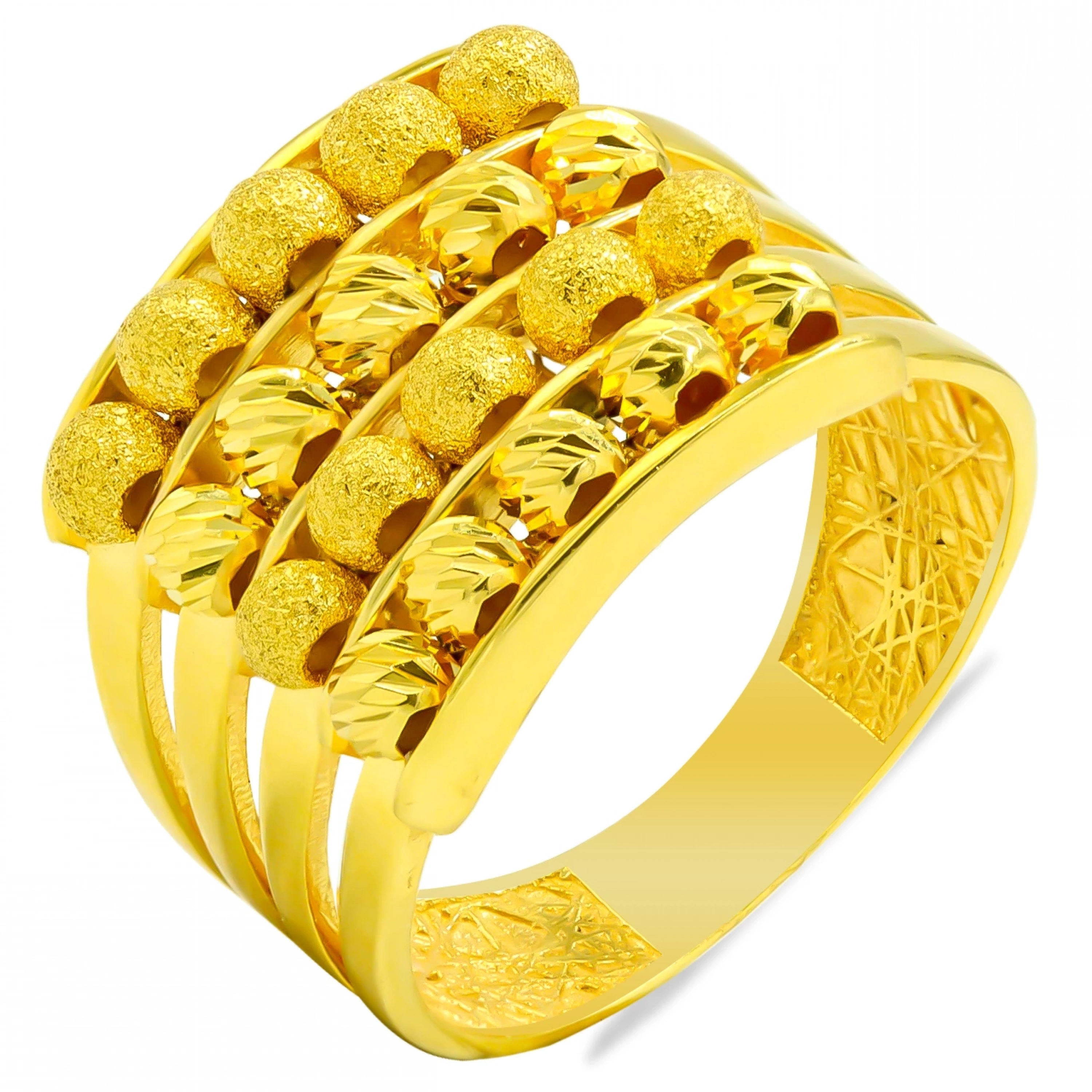 Dorika Kaburga 22 Ayar Altın Yüzük