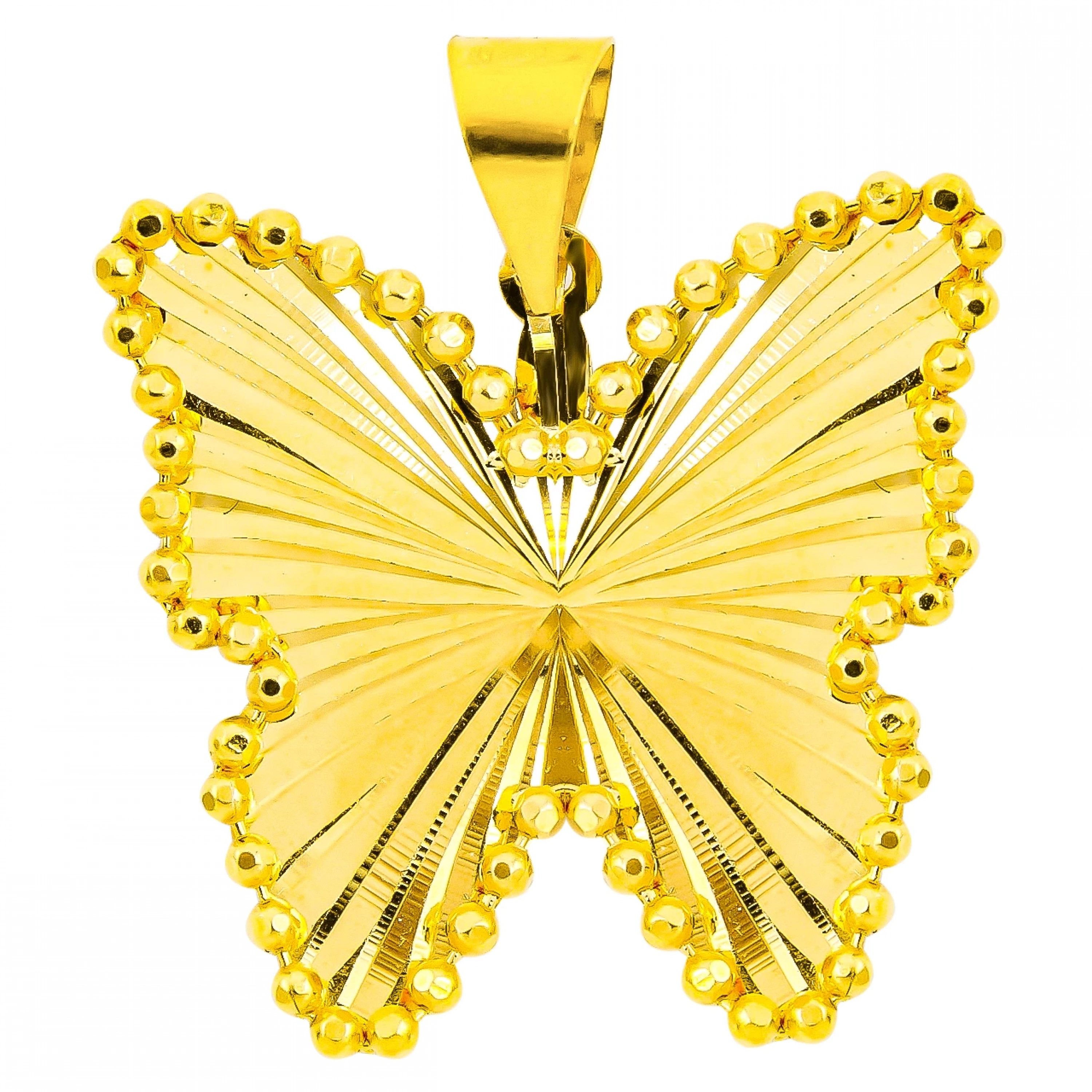 Dorika Kelebek 22 Ayar Altın Kolye Ucu