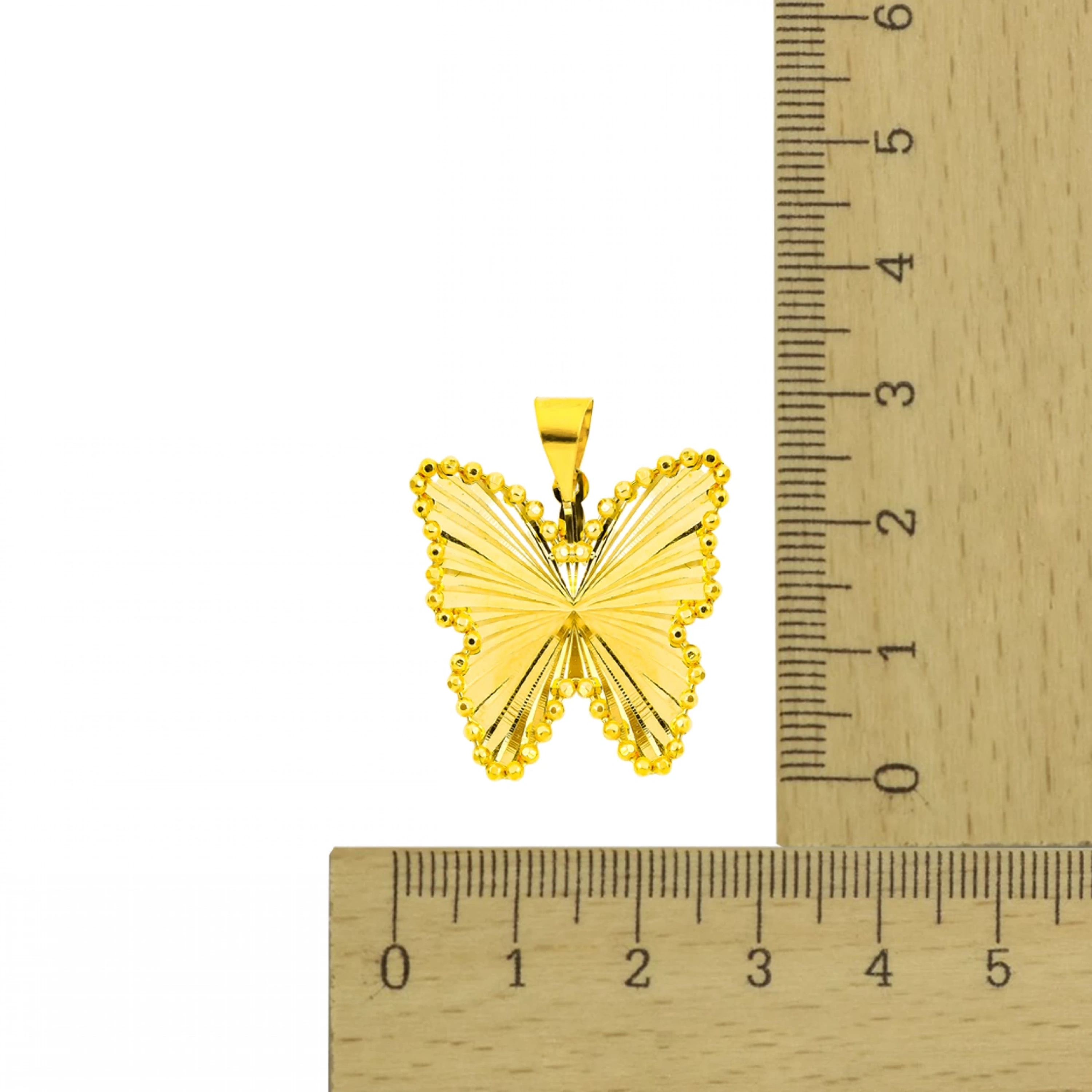 Dorika Kelebek 22 Ayar Altın Kolye Ucu