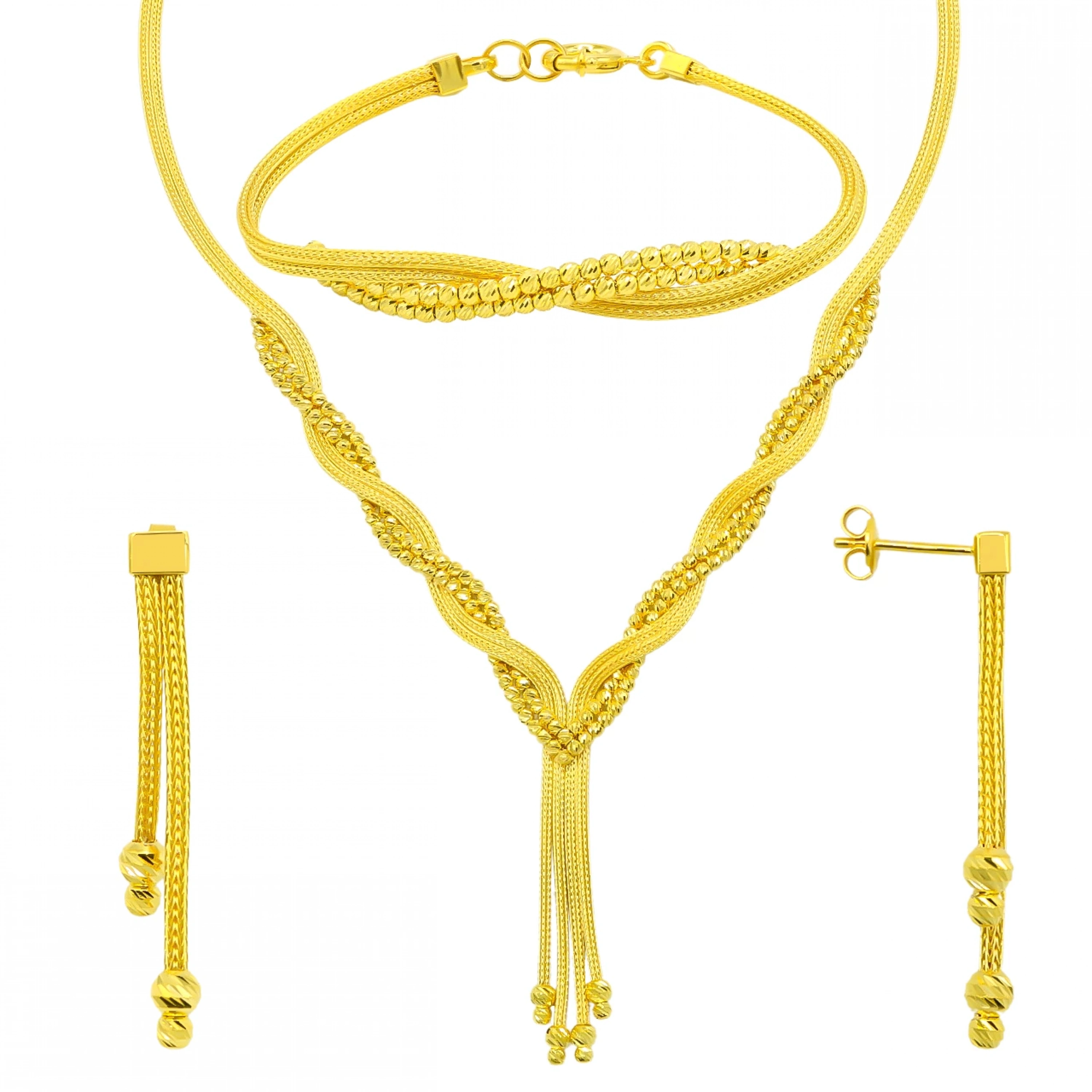 Dorika Örgü Model 8 Ayar Altın Set