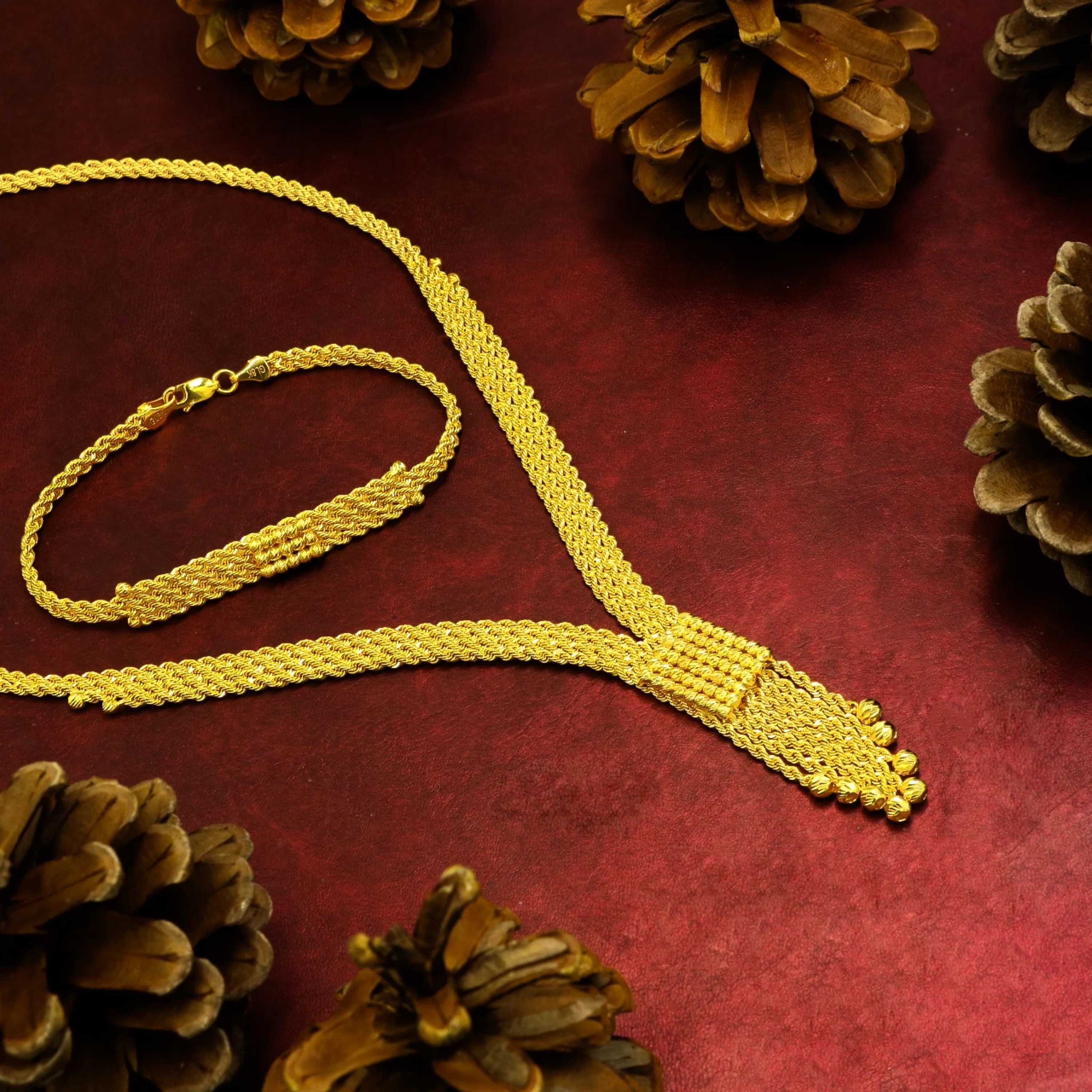 Dorika Örgü Model 8 Ayar Altın Set