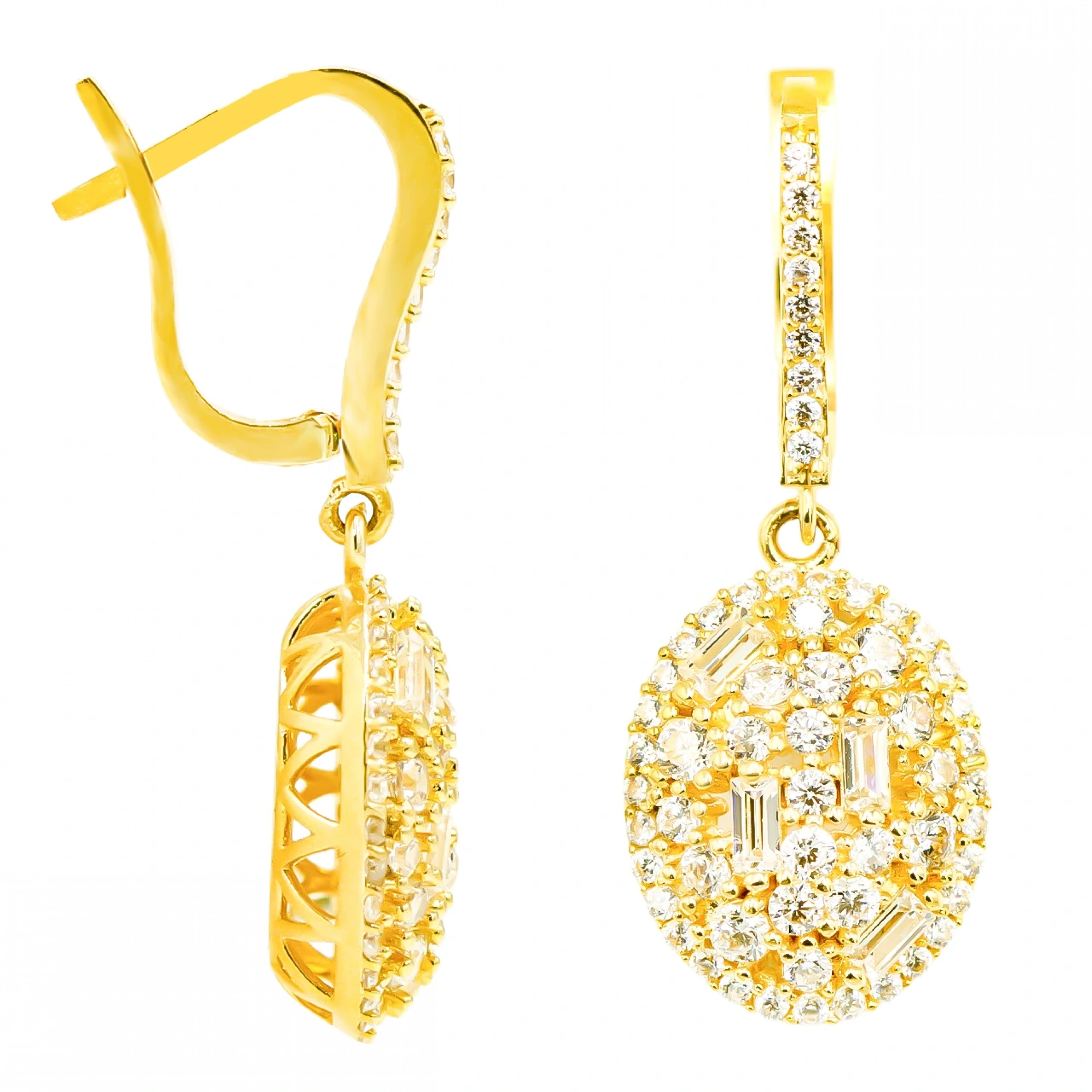 Baget 14 Ayar Altın Küpe