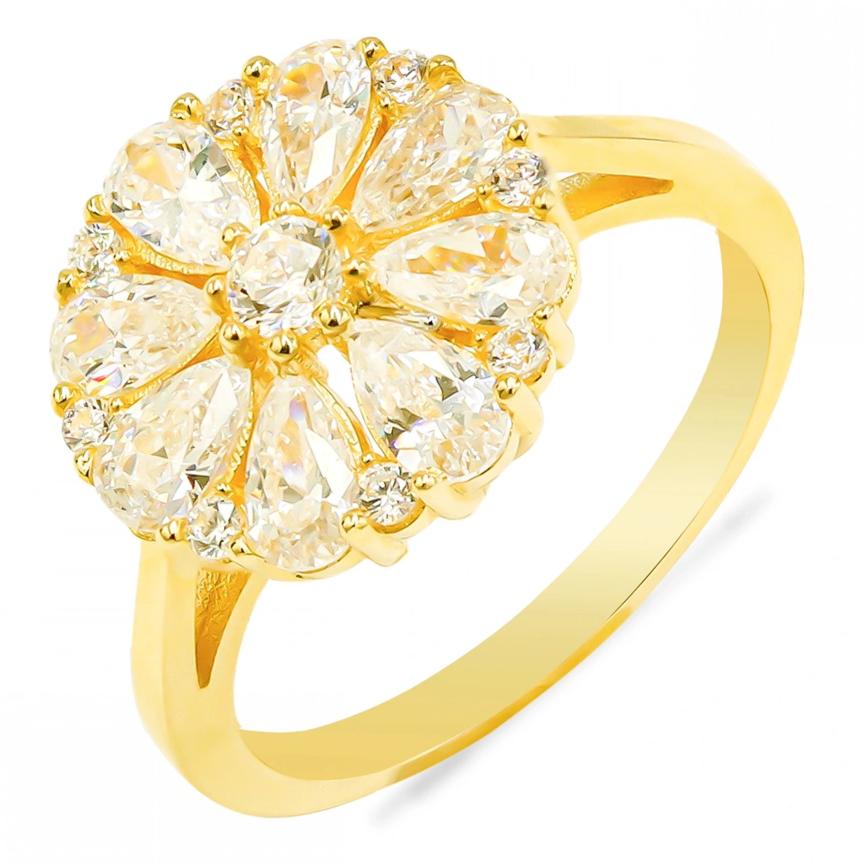 Dorika Oval 14 Ayar Altın Yüzük