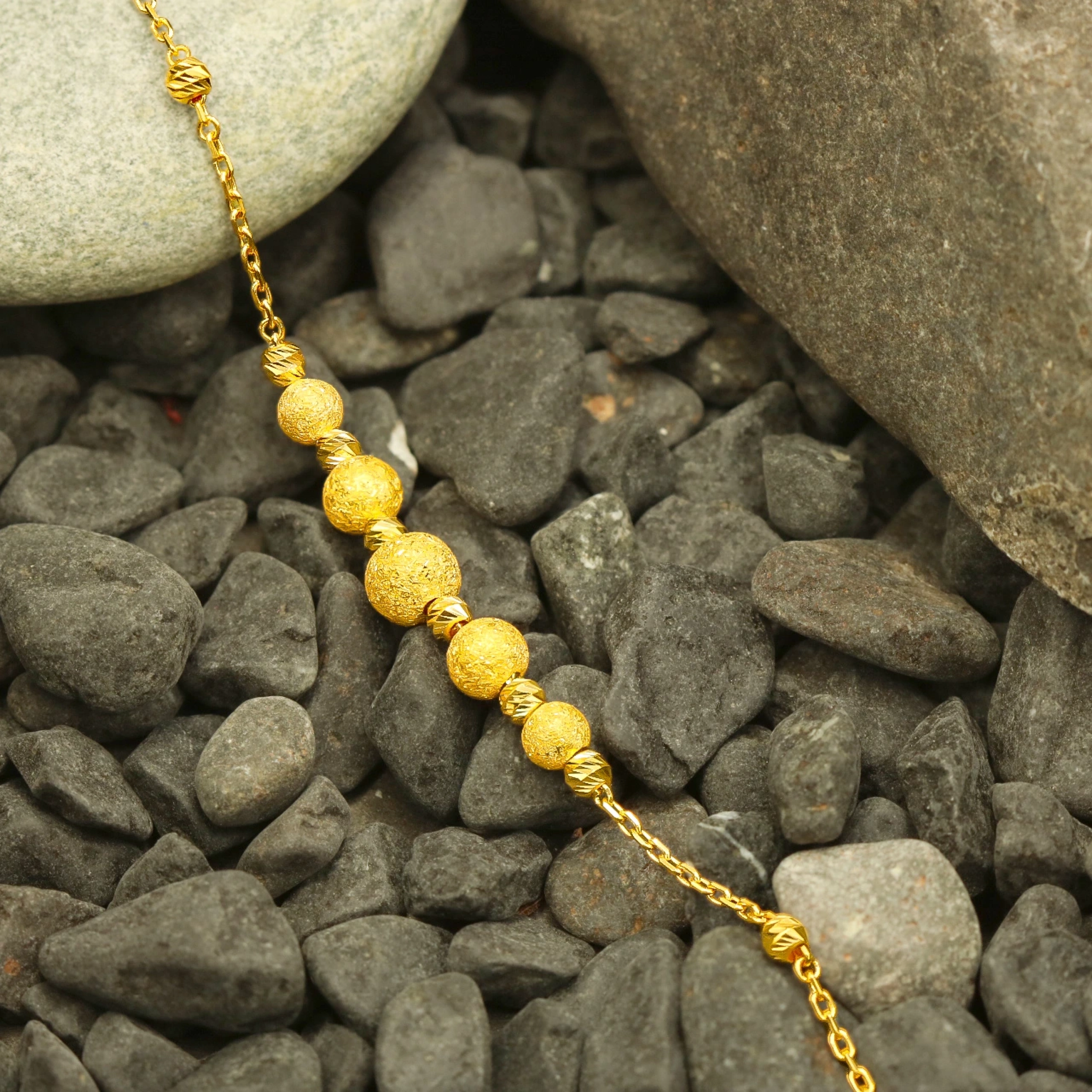 Dorika Tolplu 22 Ayar Altın Bileklik