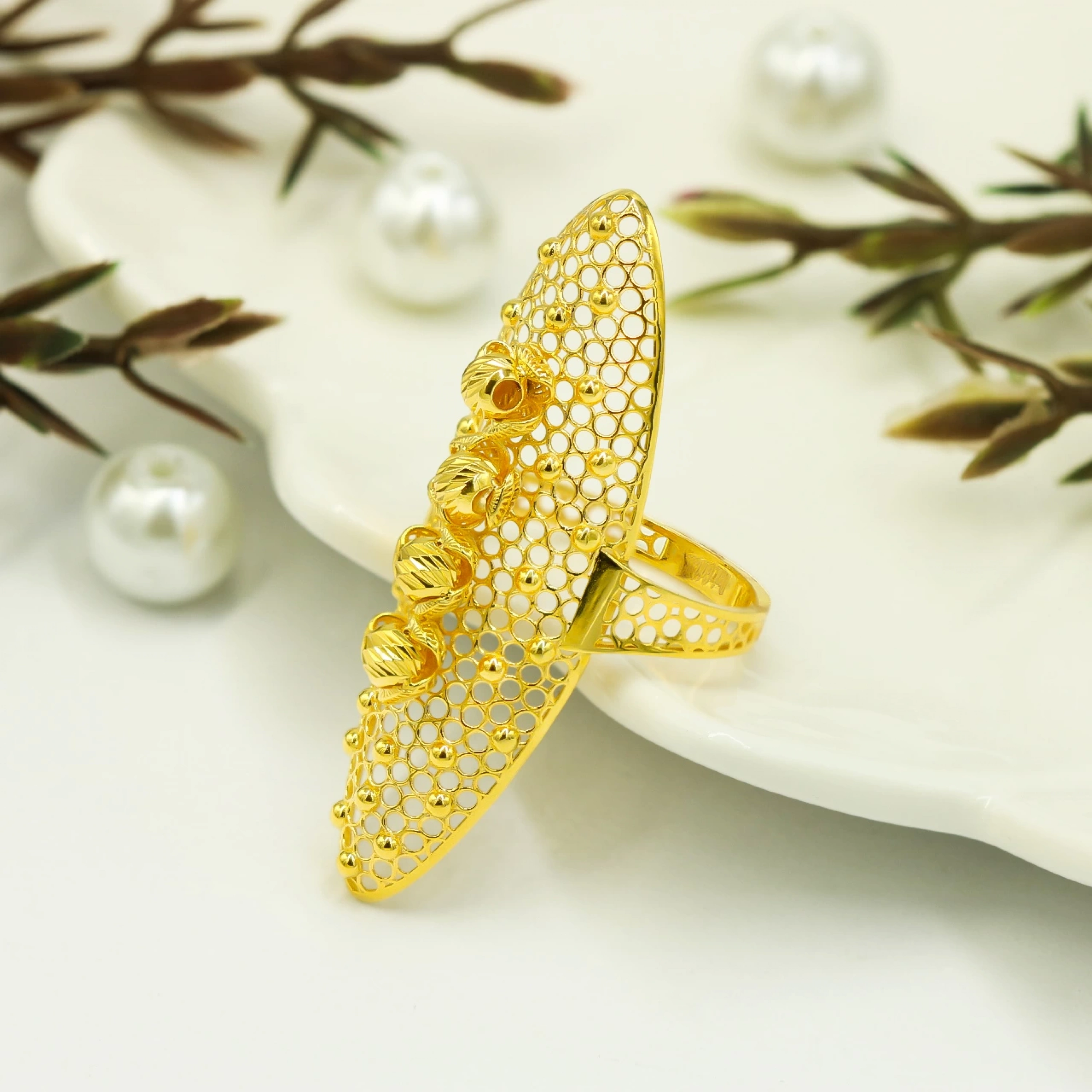 Dorika Toplu 14 Ayar Altın Yüzük