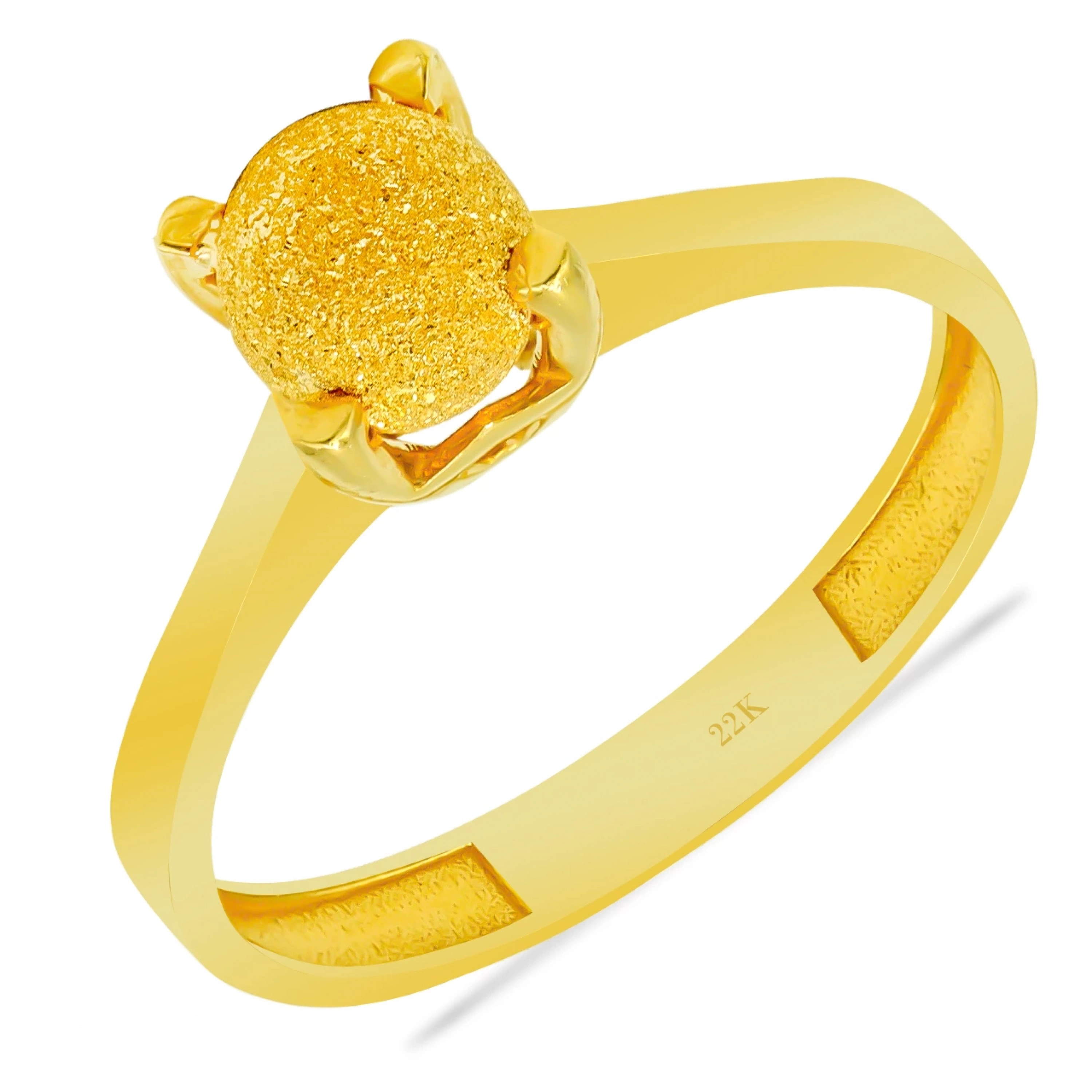 Dorika Toplu 22 Ayar Altın Tektaş Yüzük