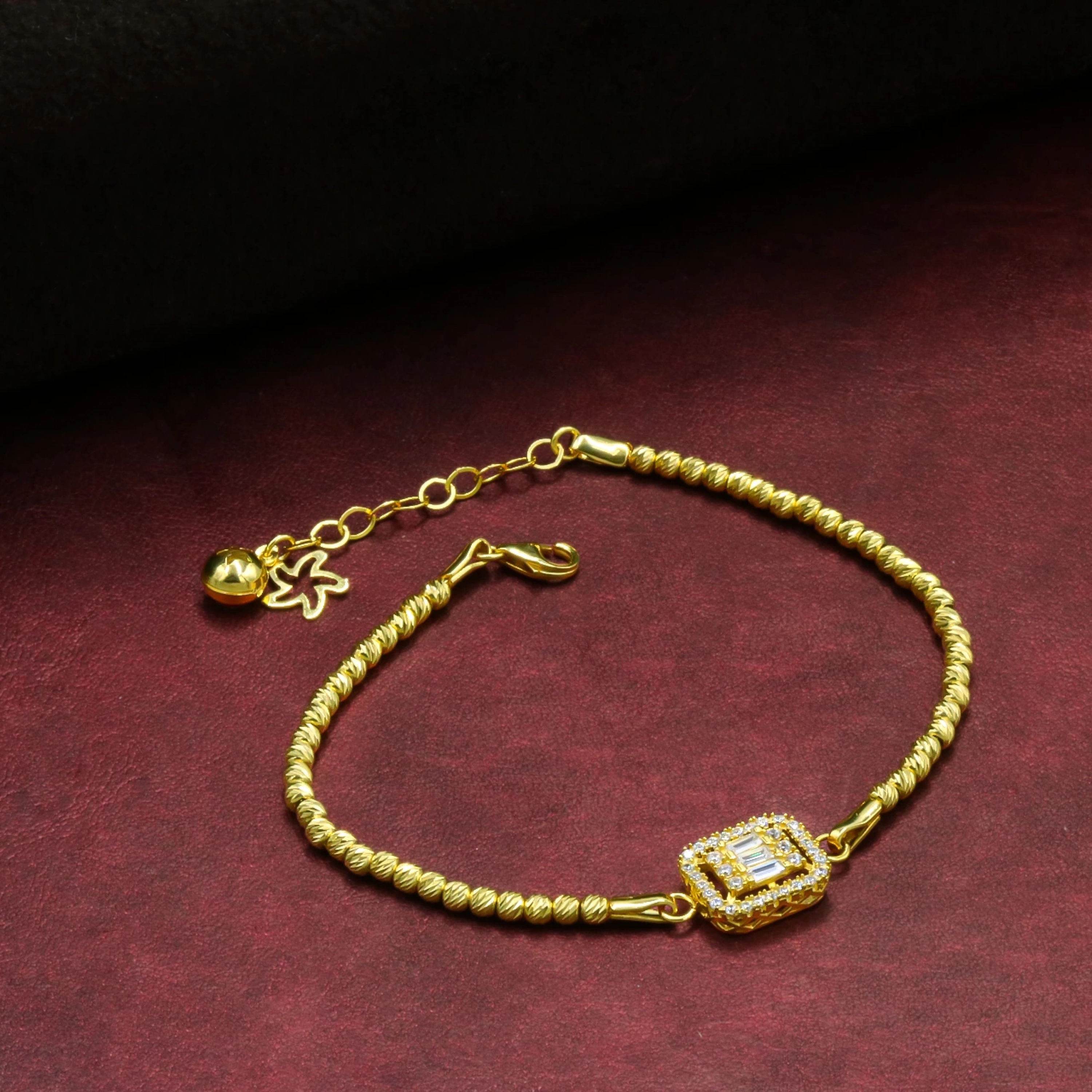 Dorika Toplu Baget 14 Ayar Altın Bileklik