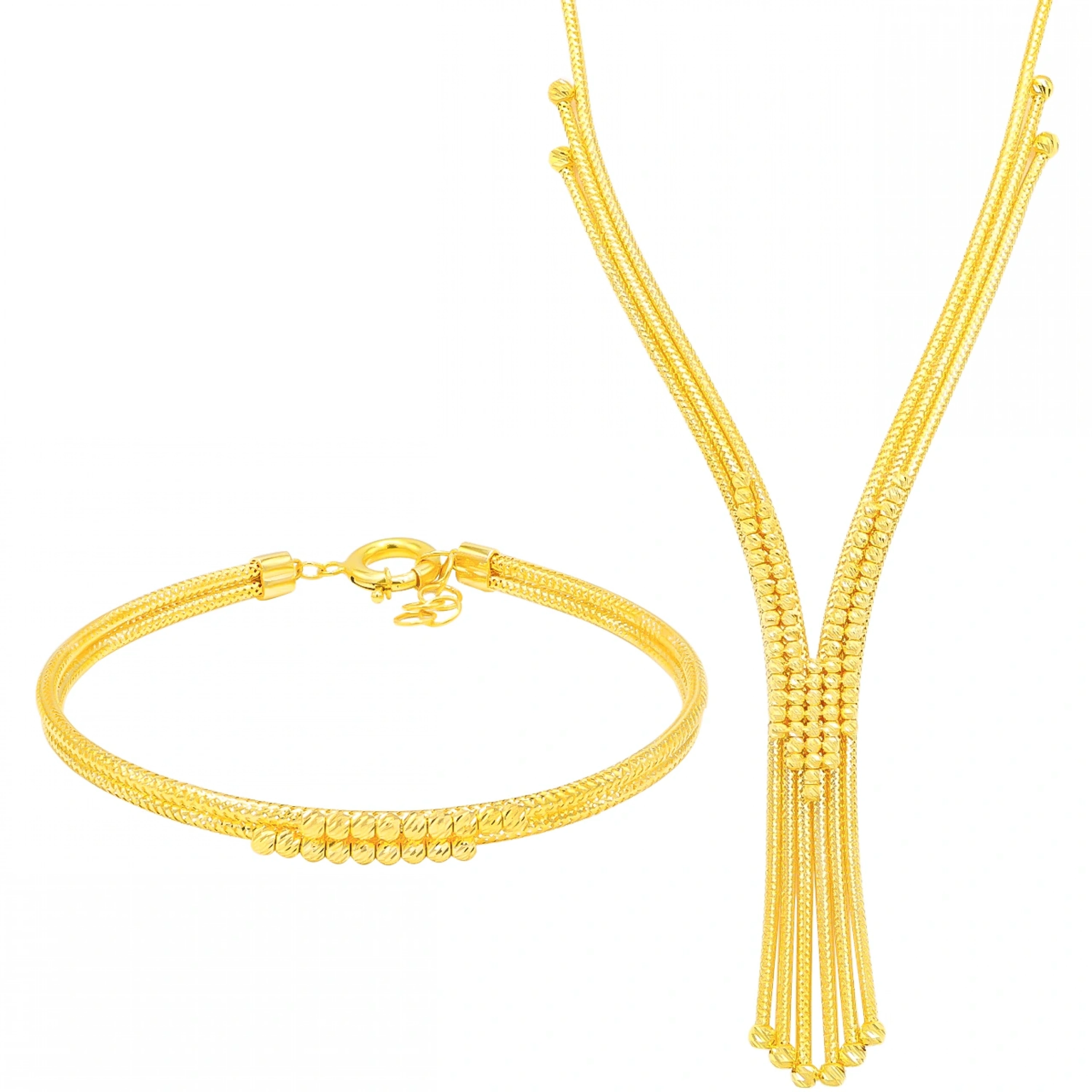 Dorika Hasır Model 22 Ayar Altın Set