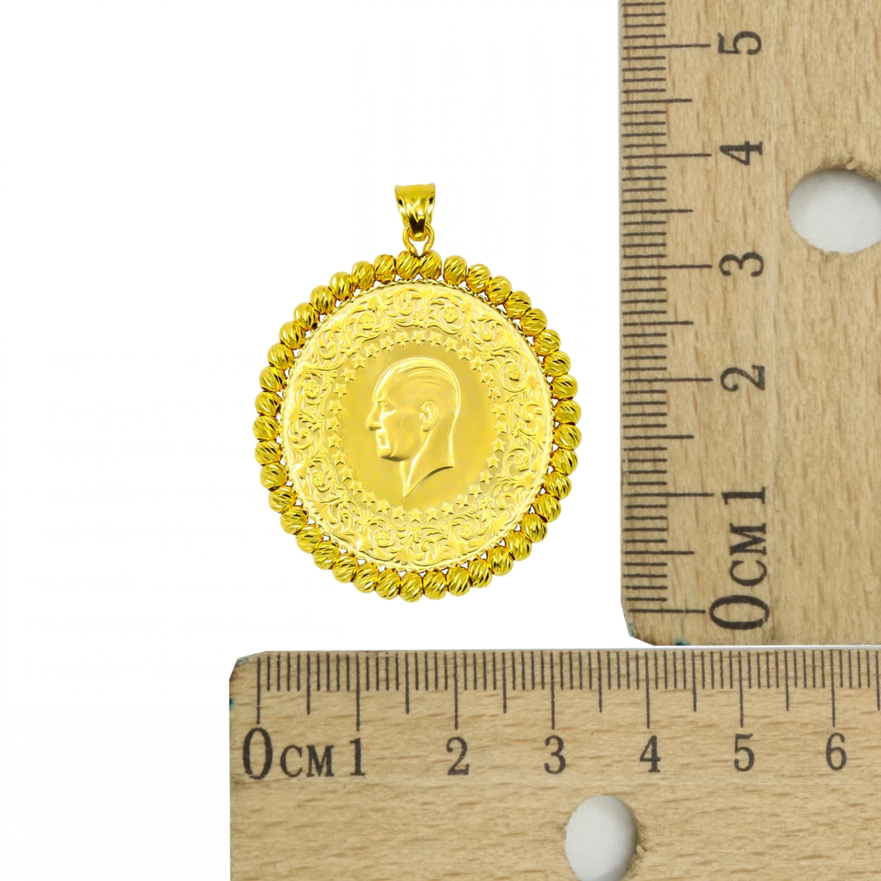 Dorikalı Tam Altınlı 14 Ayar Altın Kolye Ucu