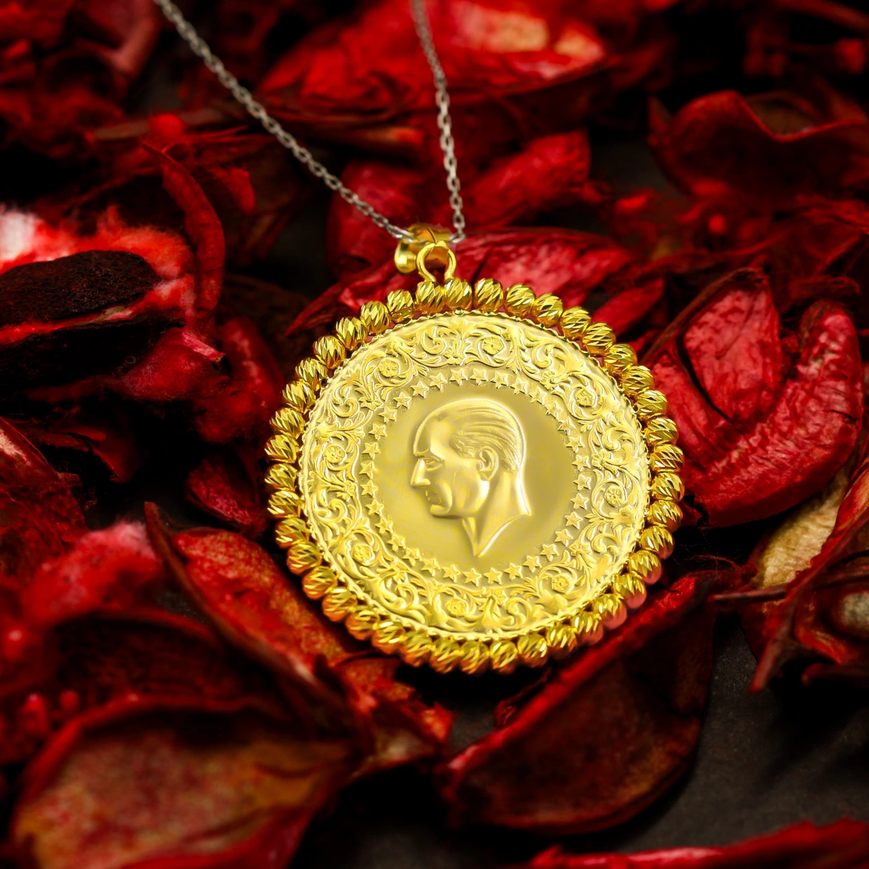 Dorikalı Tam Altınlı 14 Ayar Altın Kolye Ucu