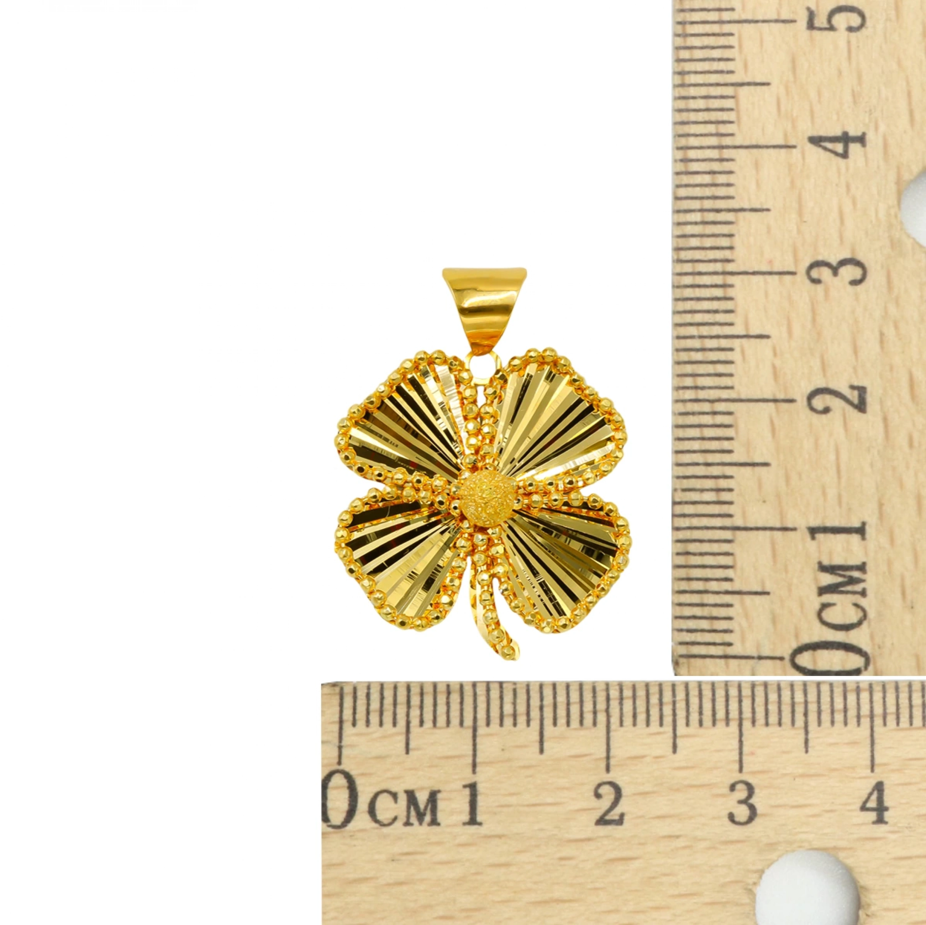 Dorikalı Yonca 22 Ayar Altın Kolye Ucu