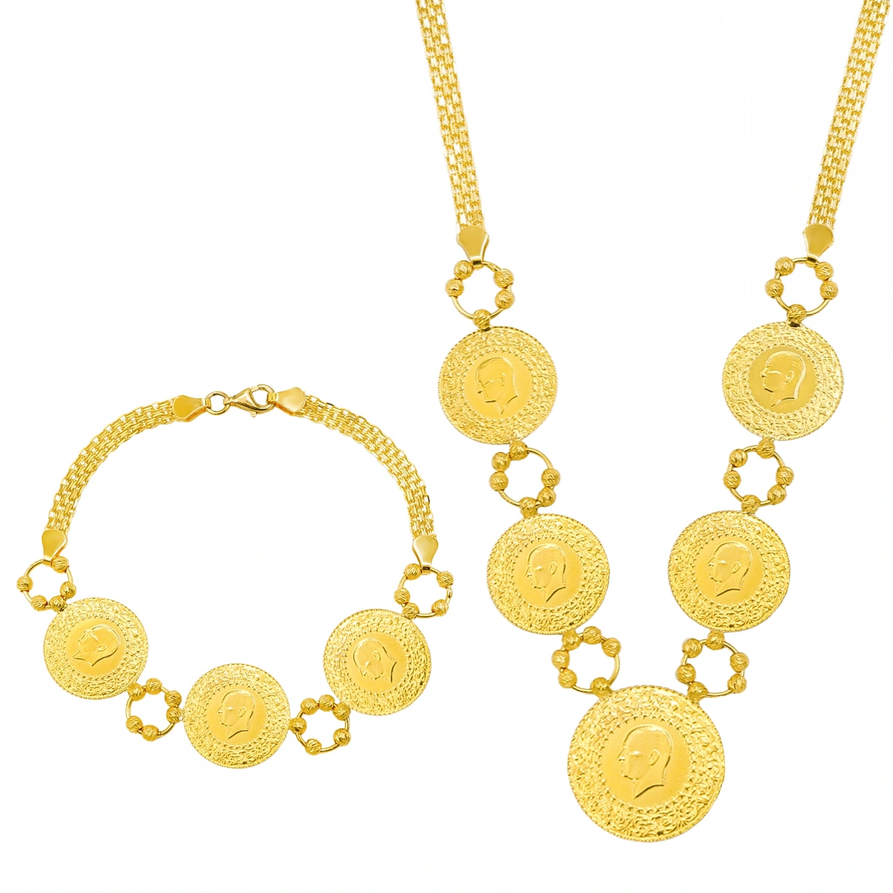 Çeyrekli 22 Ayar Altın Set