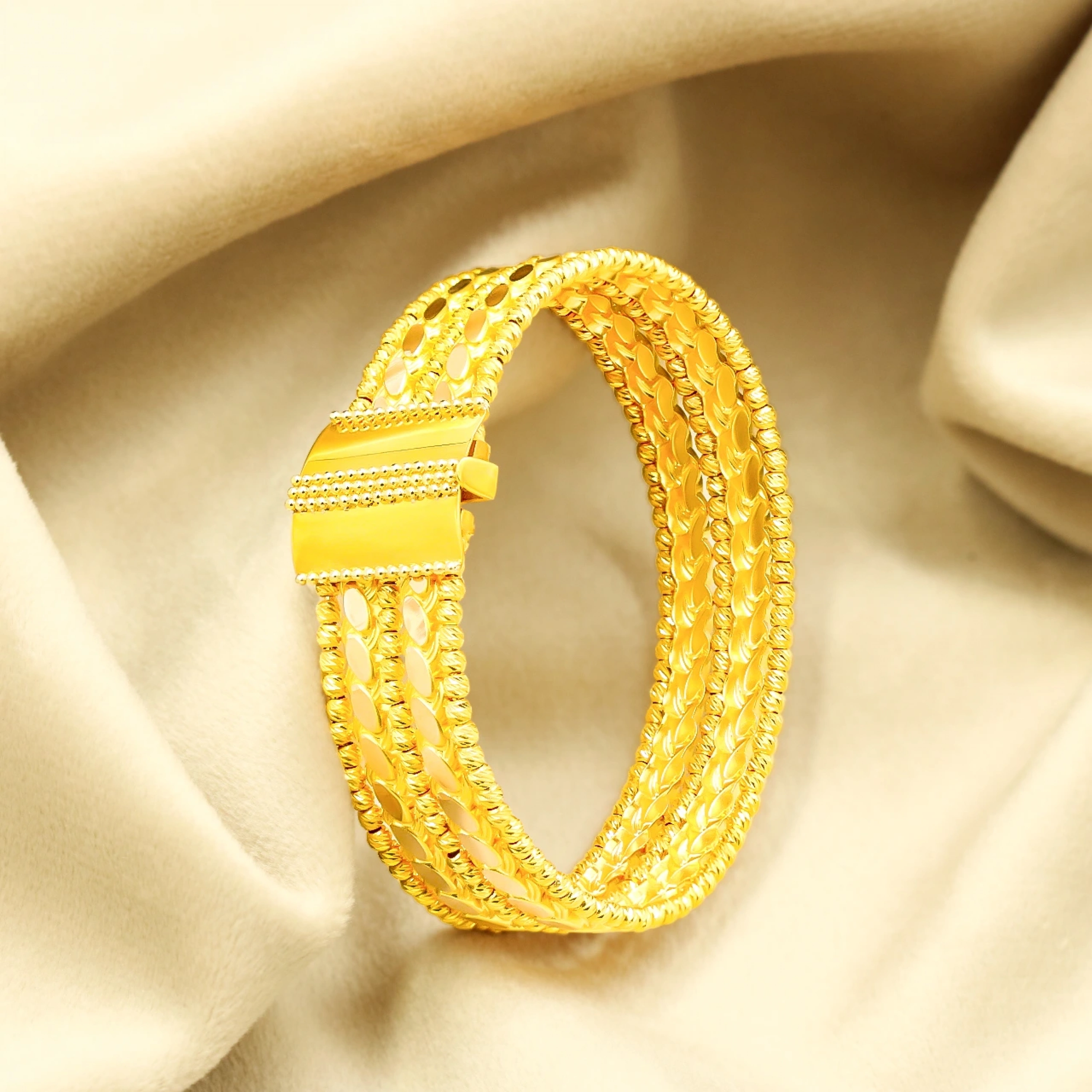 Dubai Model 14 Ayar Kelepçe Bilezik