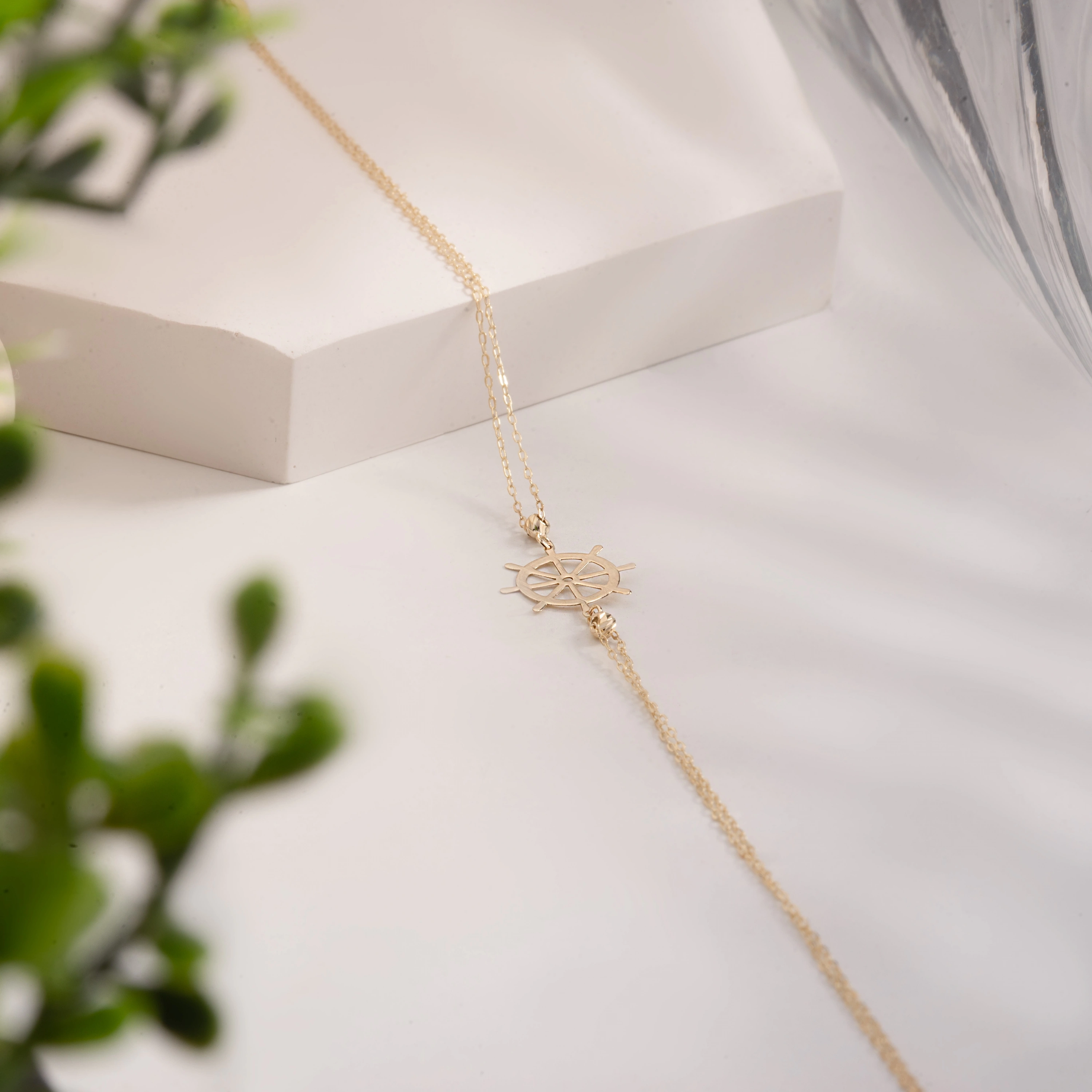 Dümen Figürlü 14 Ayar Altın Bileklik