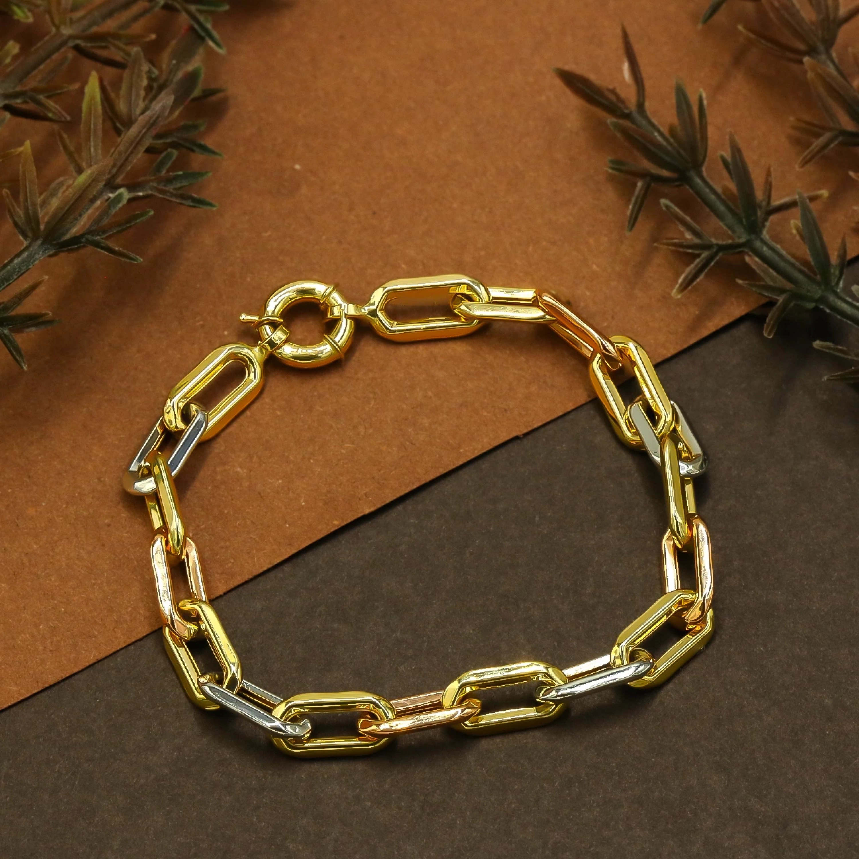 El İşi 14 Ayar Altın Bileklik