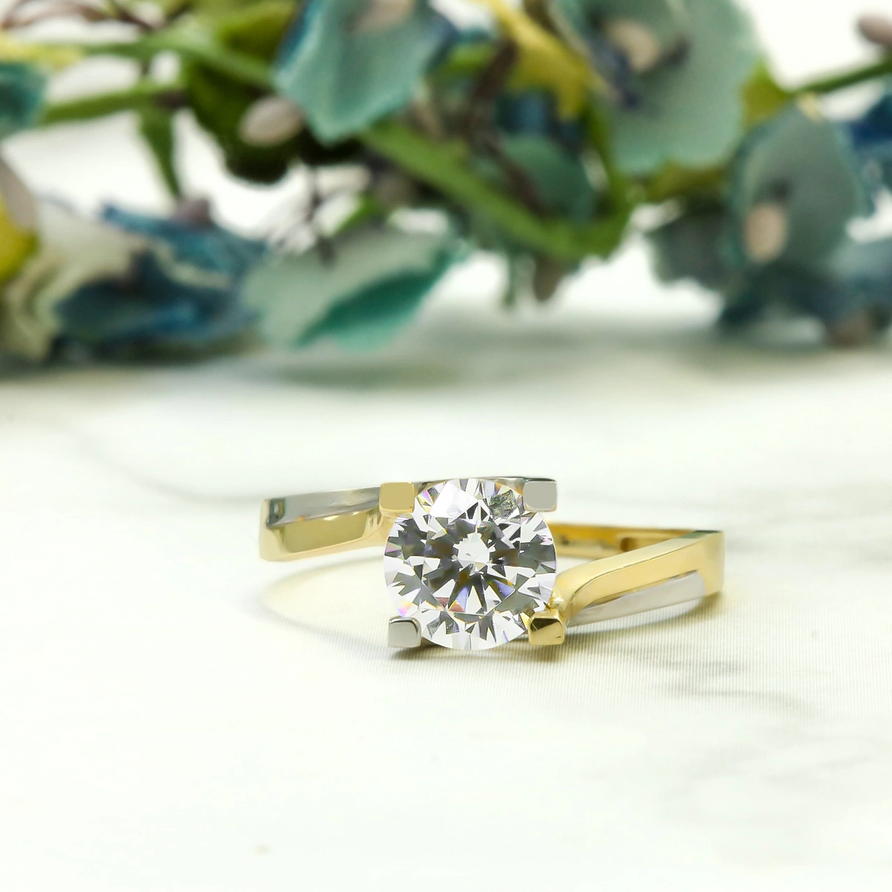 Elf Model Tektaş 14 Ayar Altın Yüzük