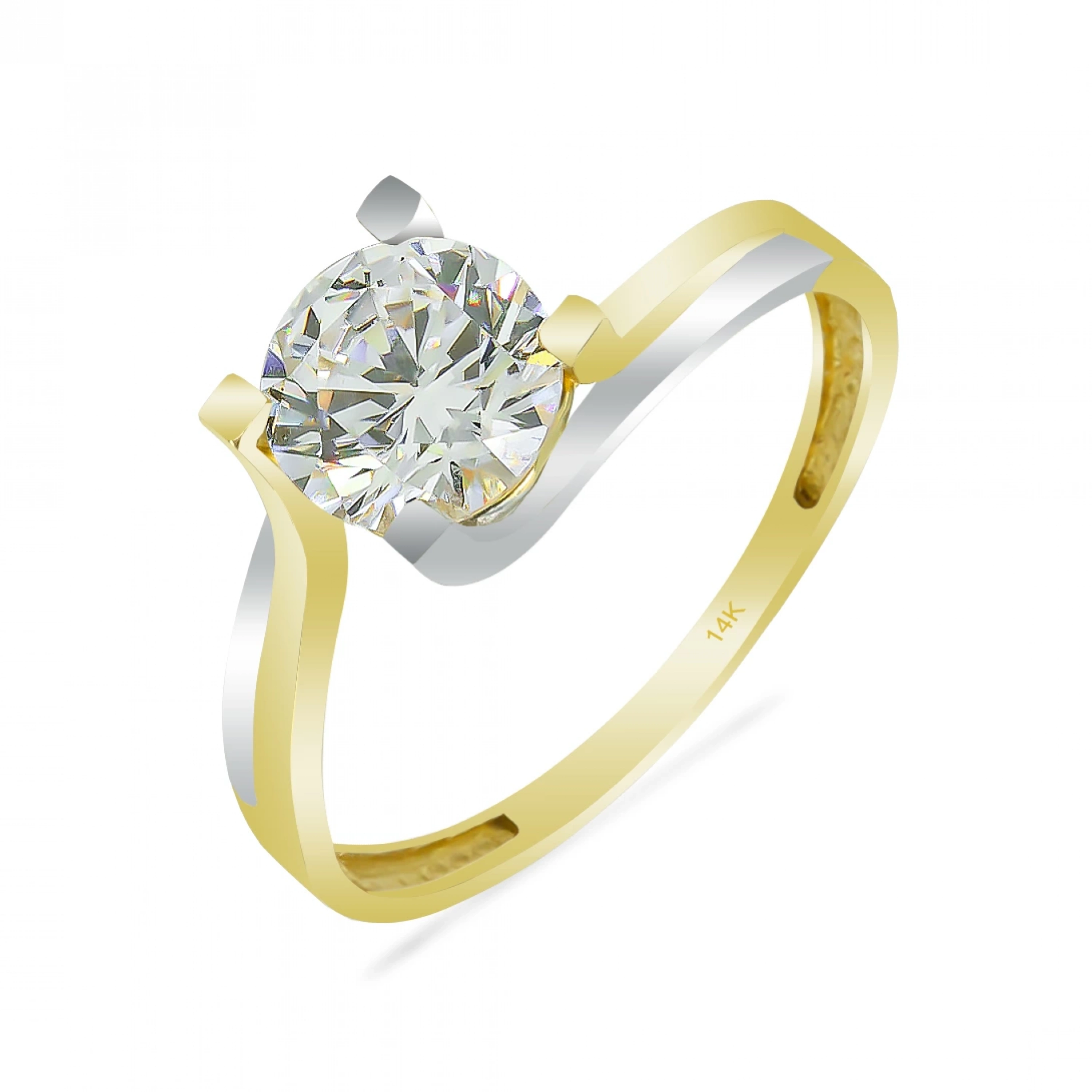 Elf Model Tektaş 14 Ayar Altın Yüzük