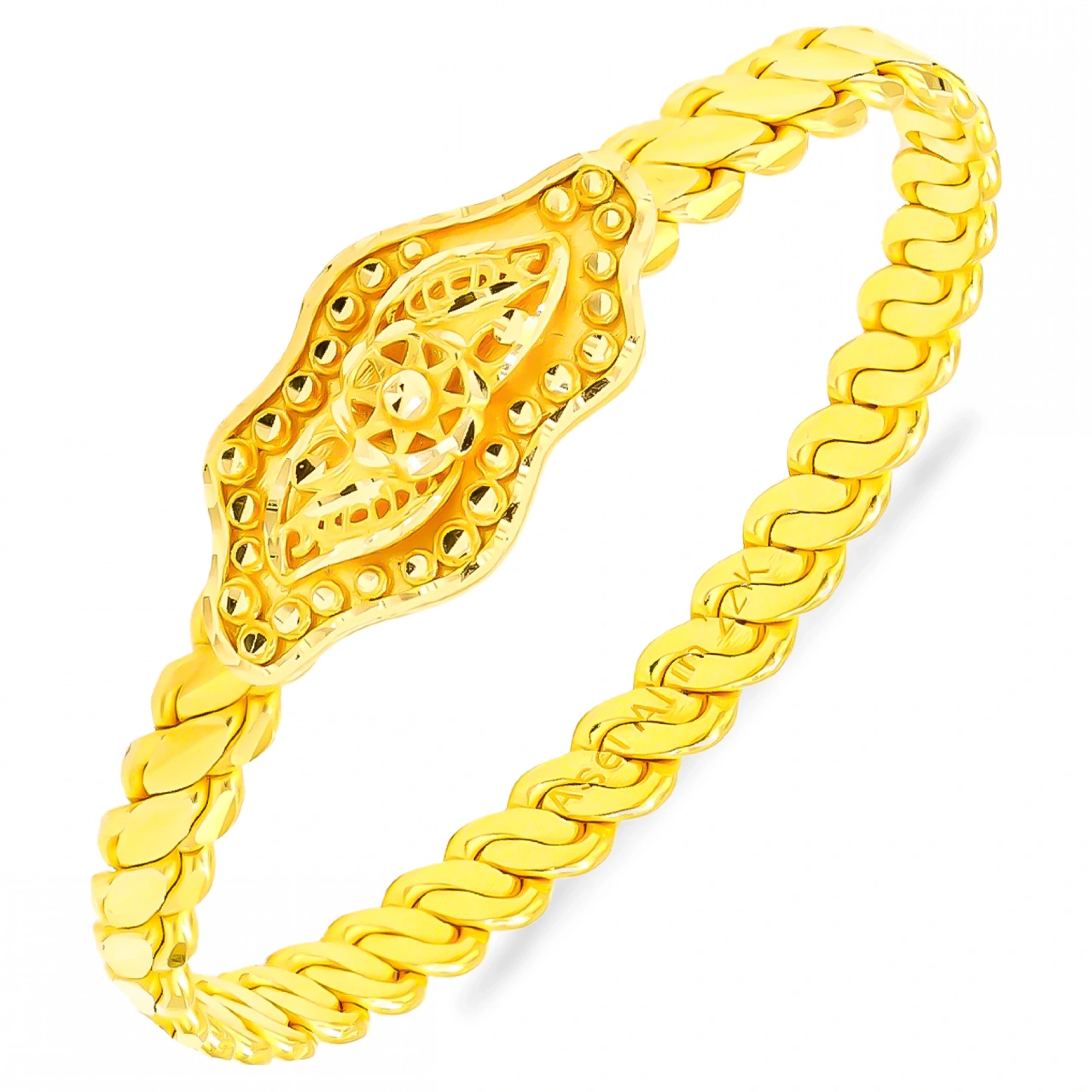 Erzurum Burma 22 Ayar Altın Kelepçe Bilezik