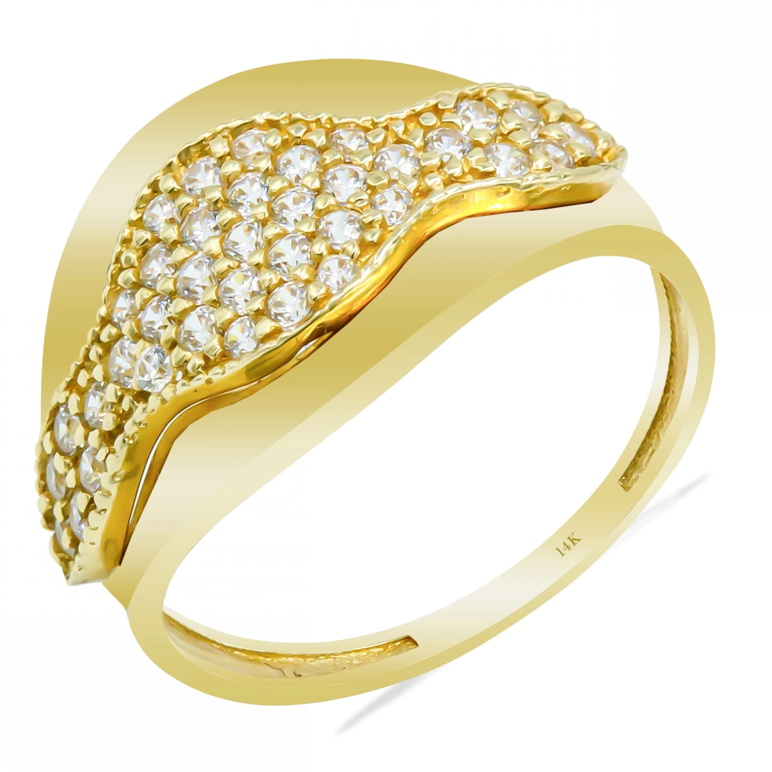 Fantezi Taşlı 14 Ayar Altın Yüzük