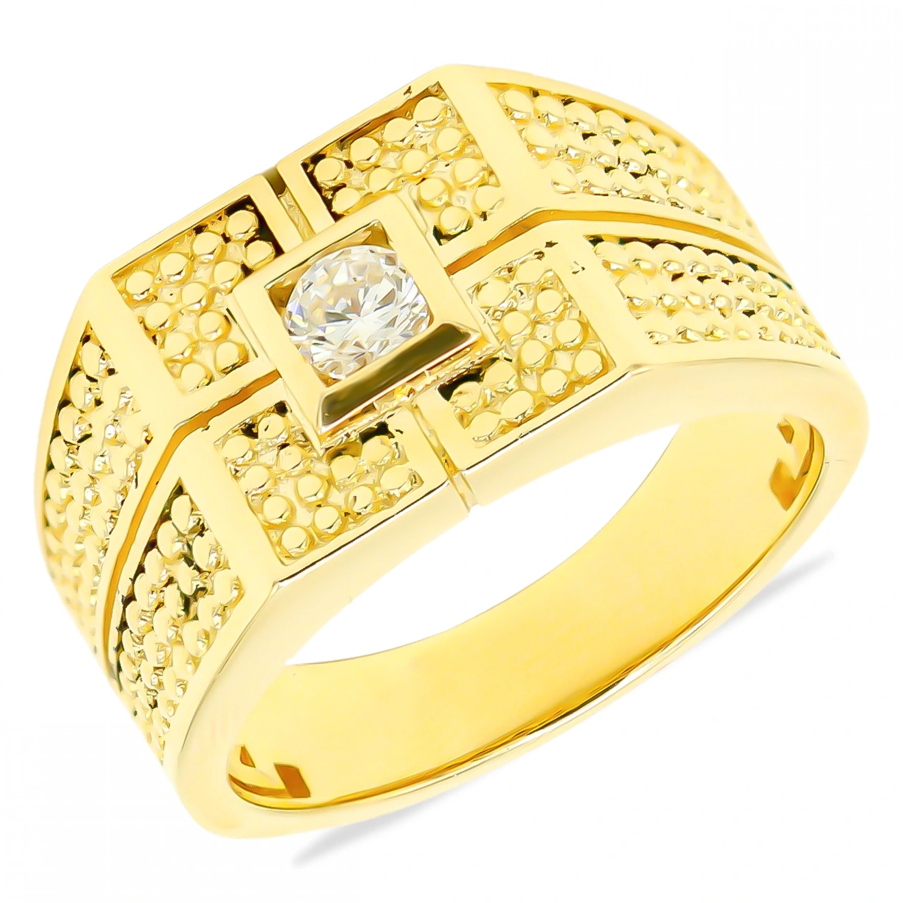 Kare Model 14 Ayar Altın Yüzük