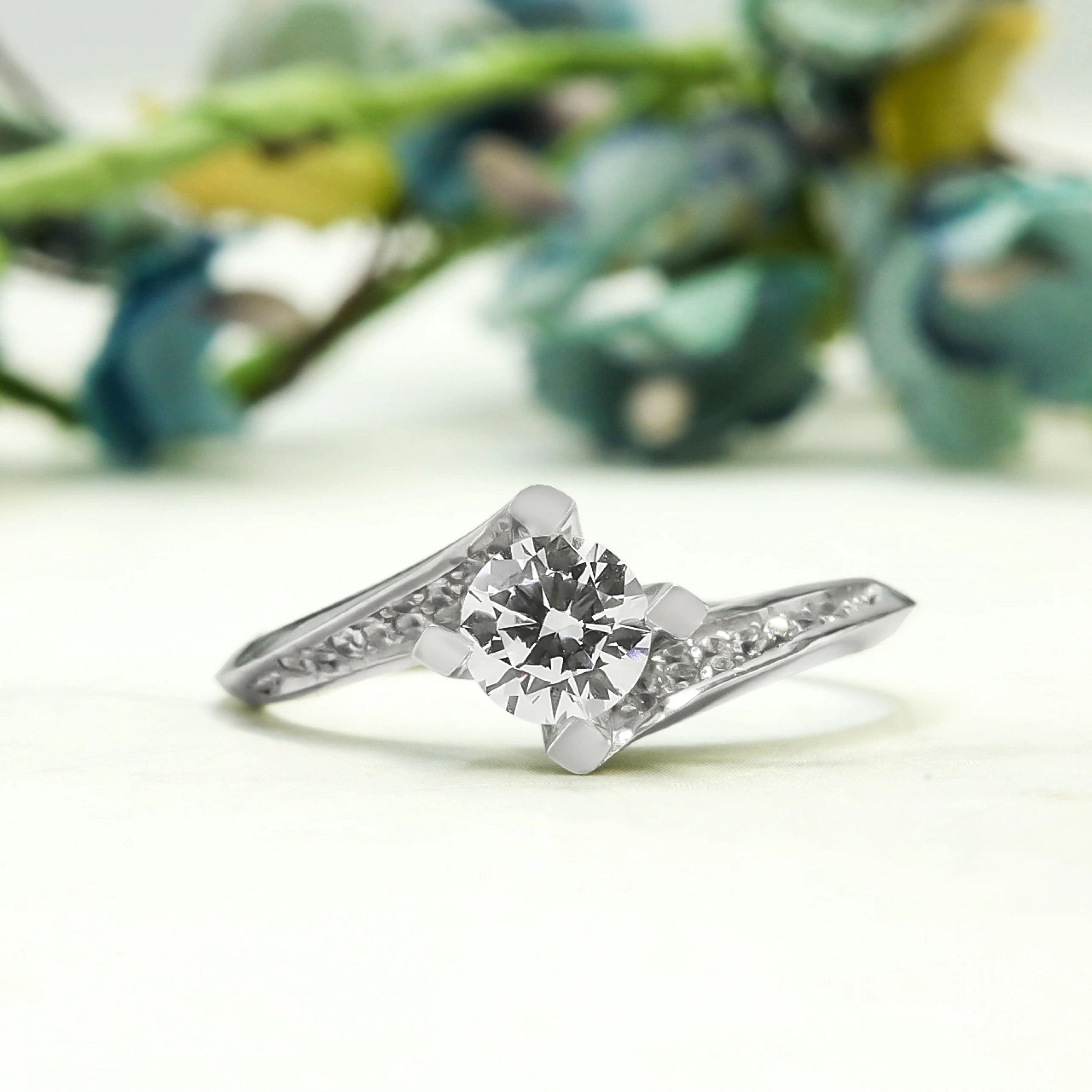 Fantezi Tektaş 14 Ayar Altın Yüzük