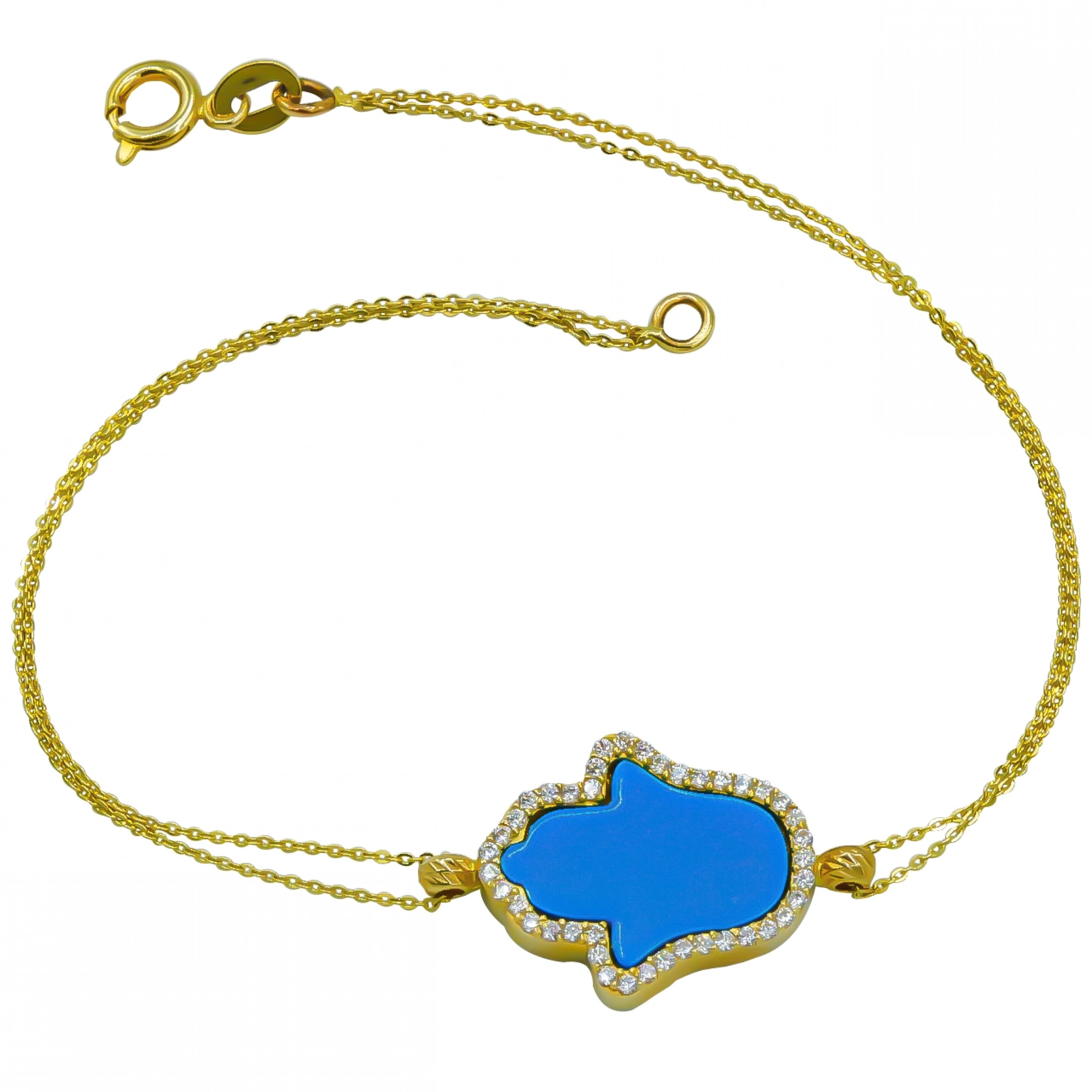 Fatıma Ana Eli 14 Ayar Altın Bileklik