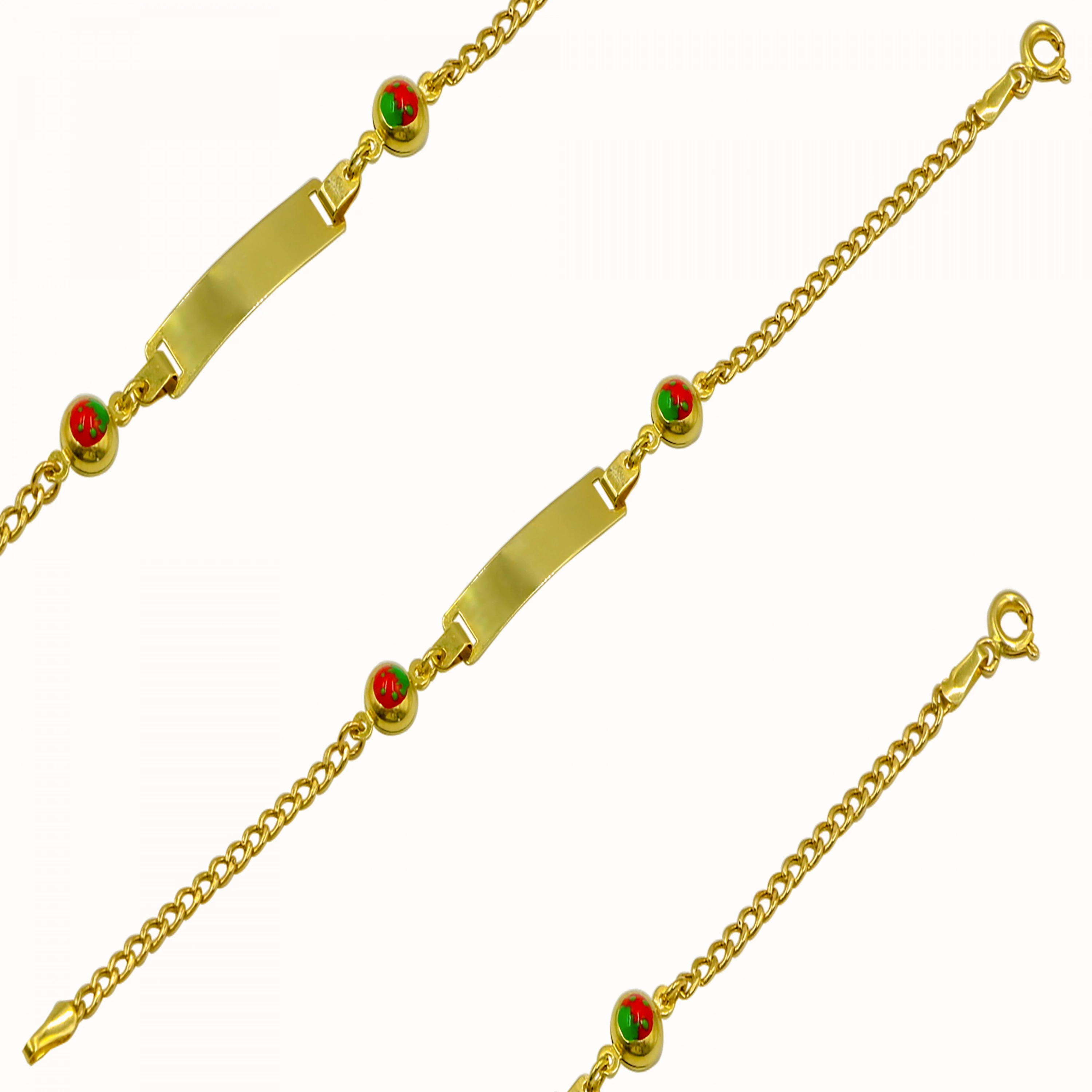 Figürlü 14 Ayar Altın Çocuk Künyesi