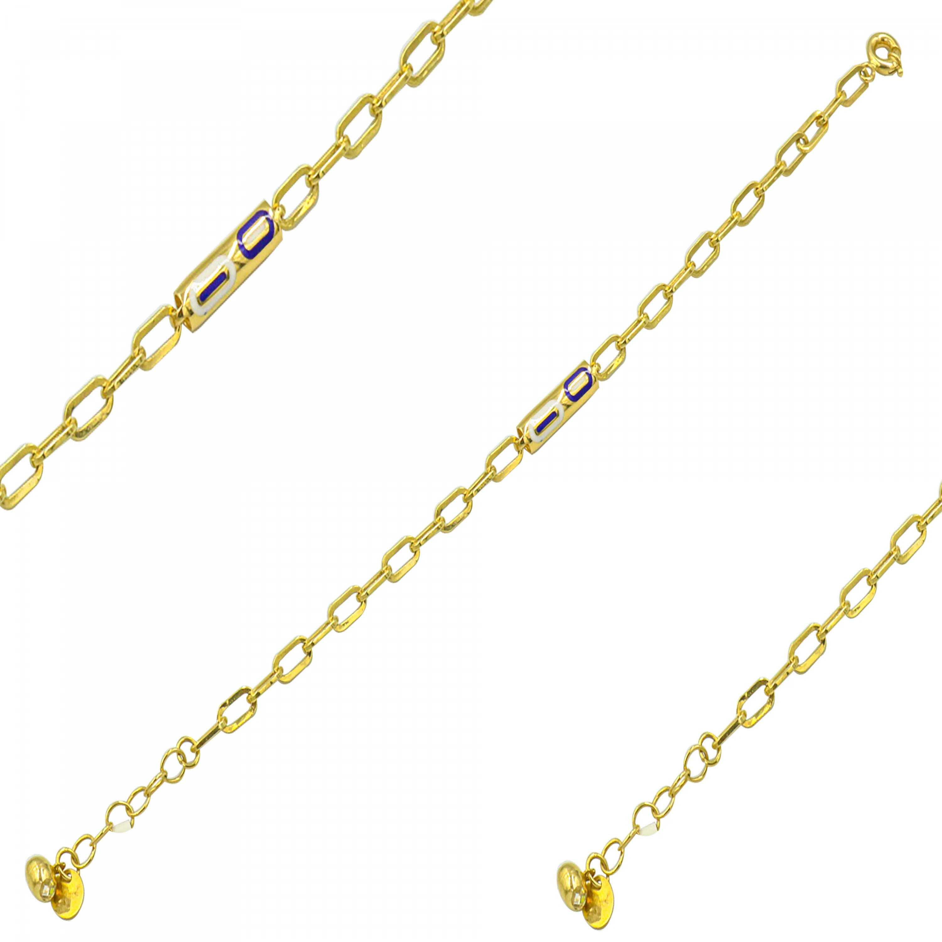 Figürlü Ataç 14 Ayar Altın Bileklik