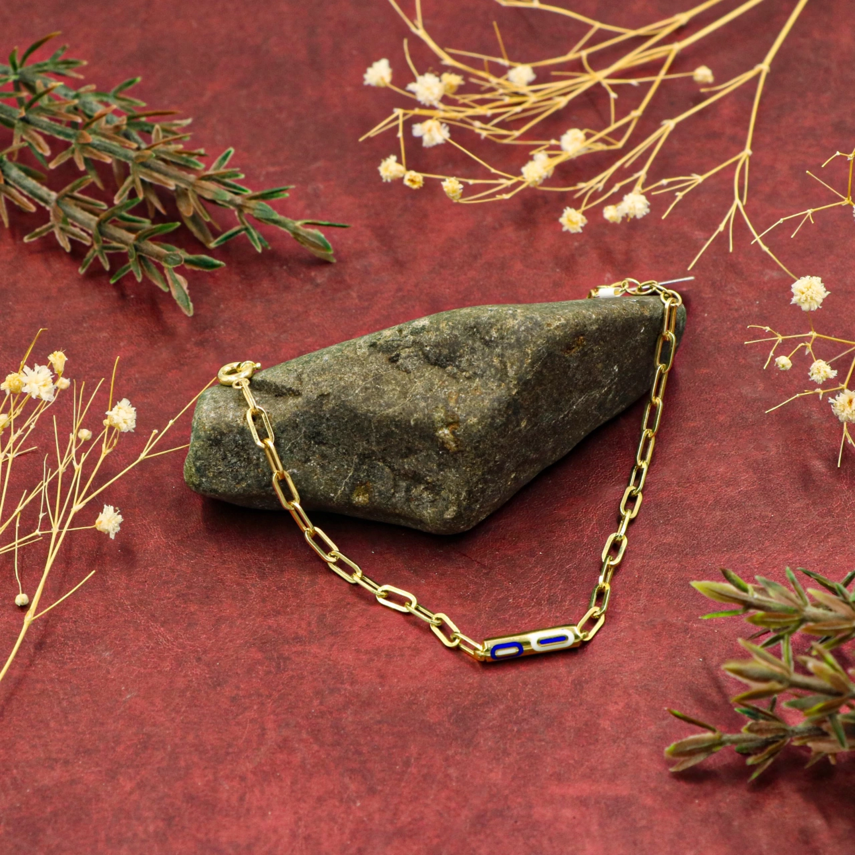 Figürlü Ataç 14 Ayar Altın Bileklik