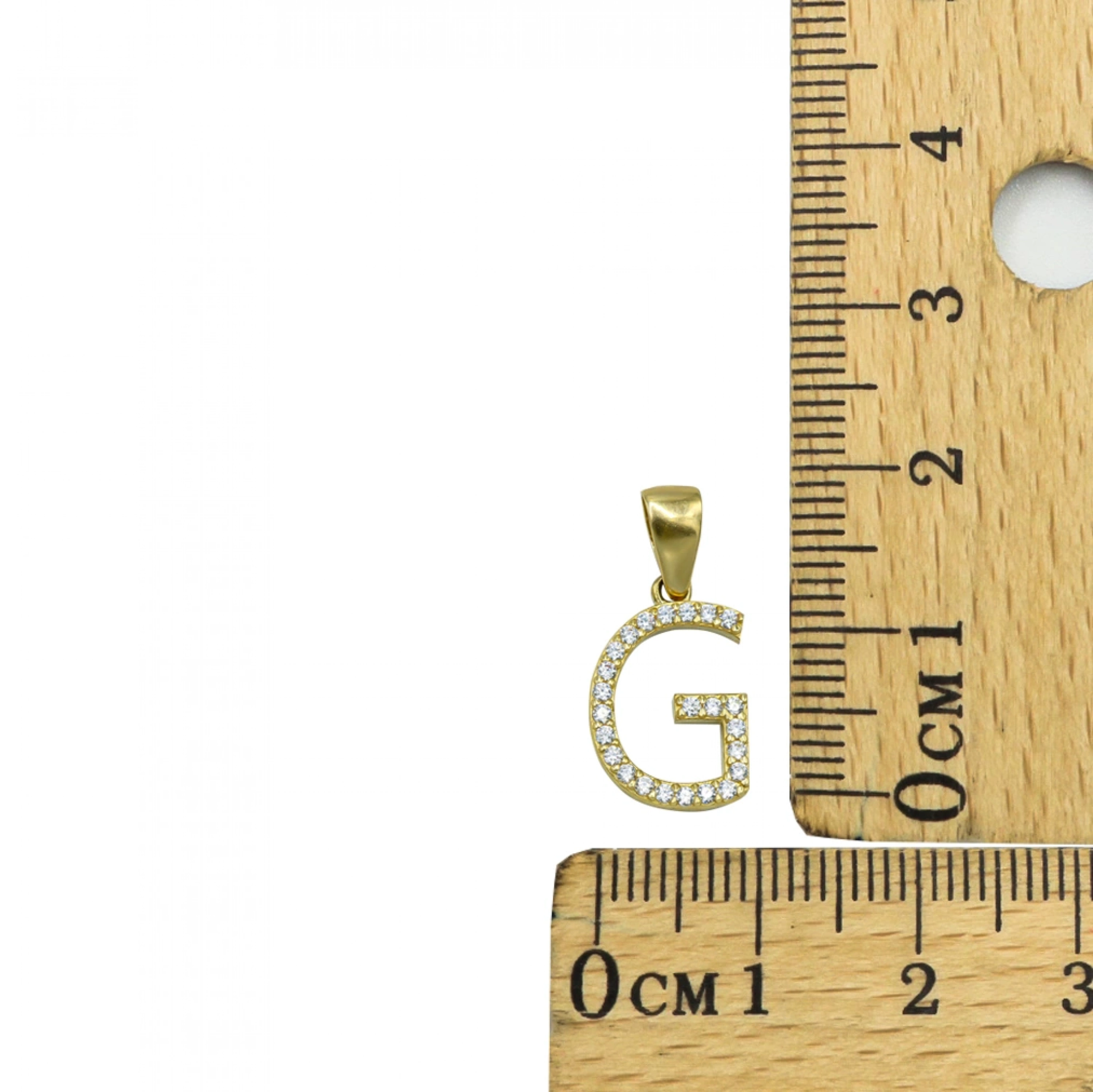G Harfi 14 Ayar Altın Kolye Ucu