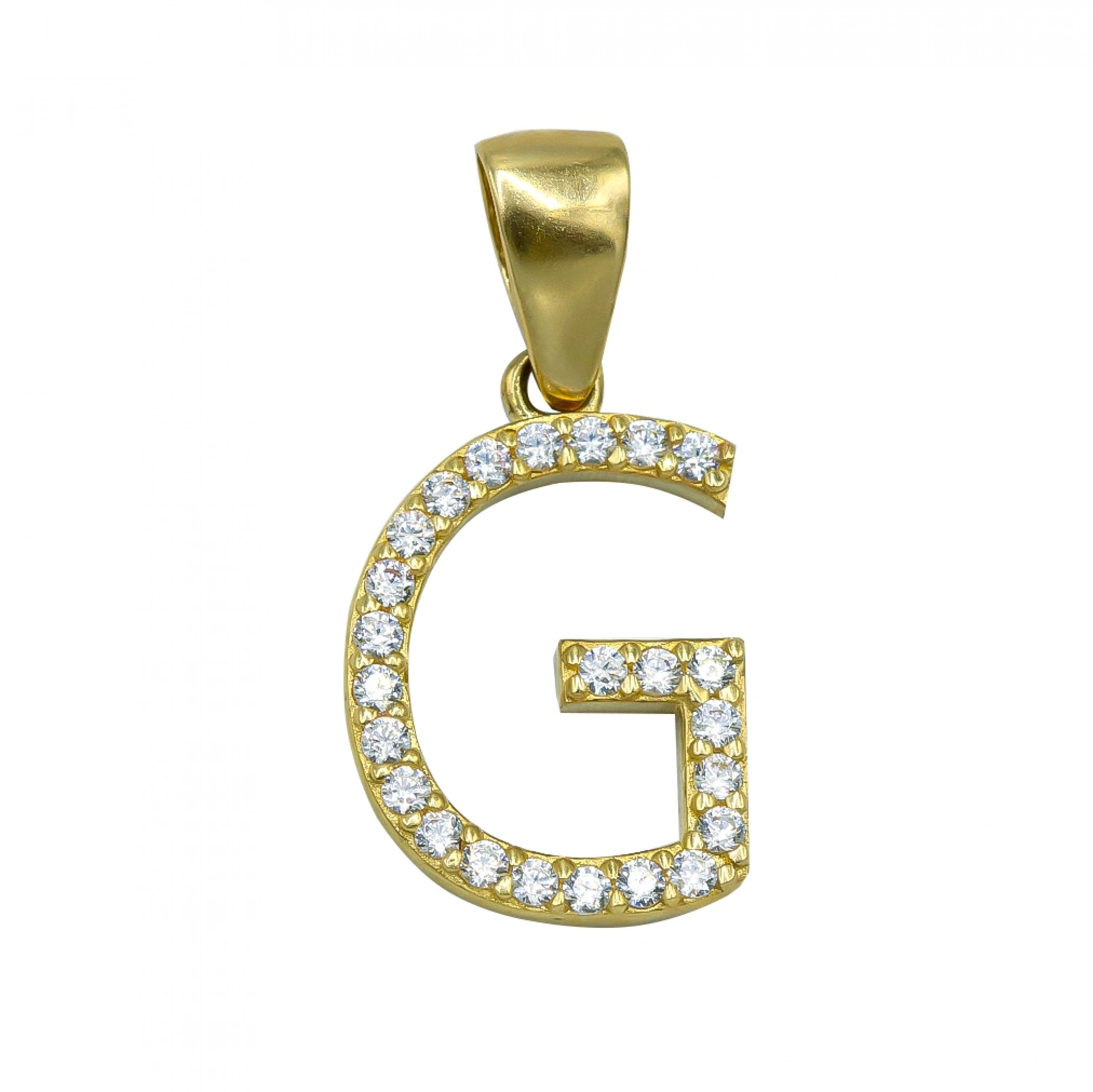 G Harfi 14 Ayar Altın Kolye Ucu